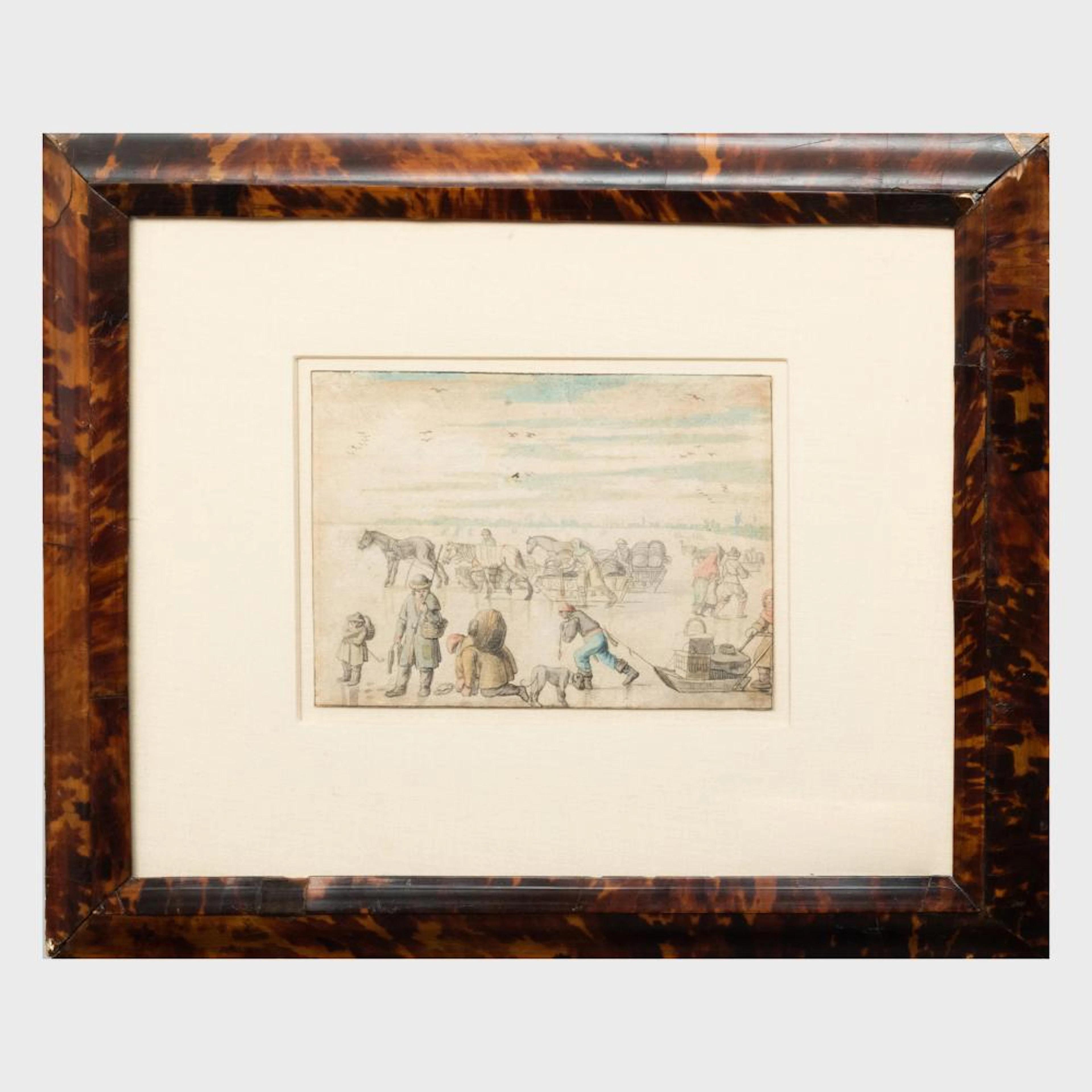 Follower of Hendrick Avercamp (1585-1634): Scene on a Frozen River