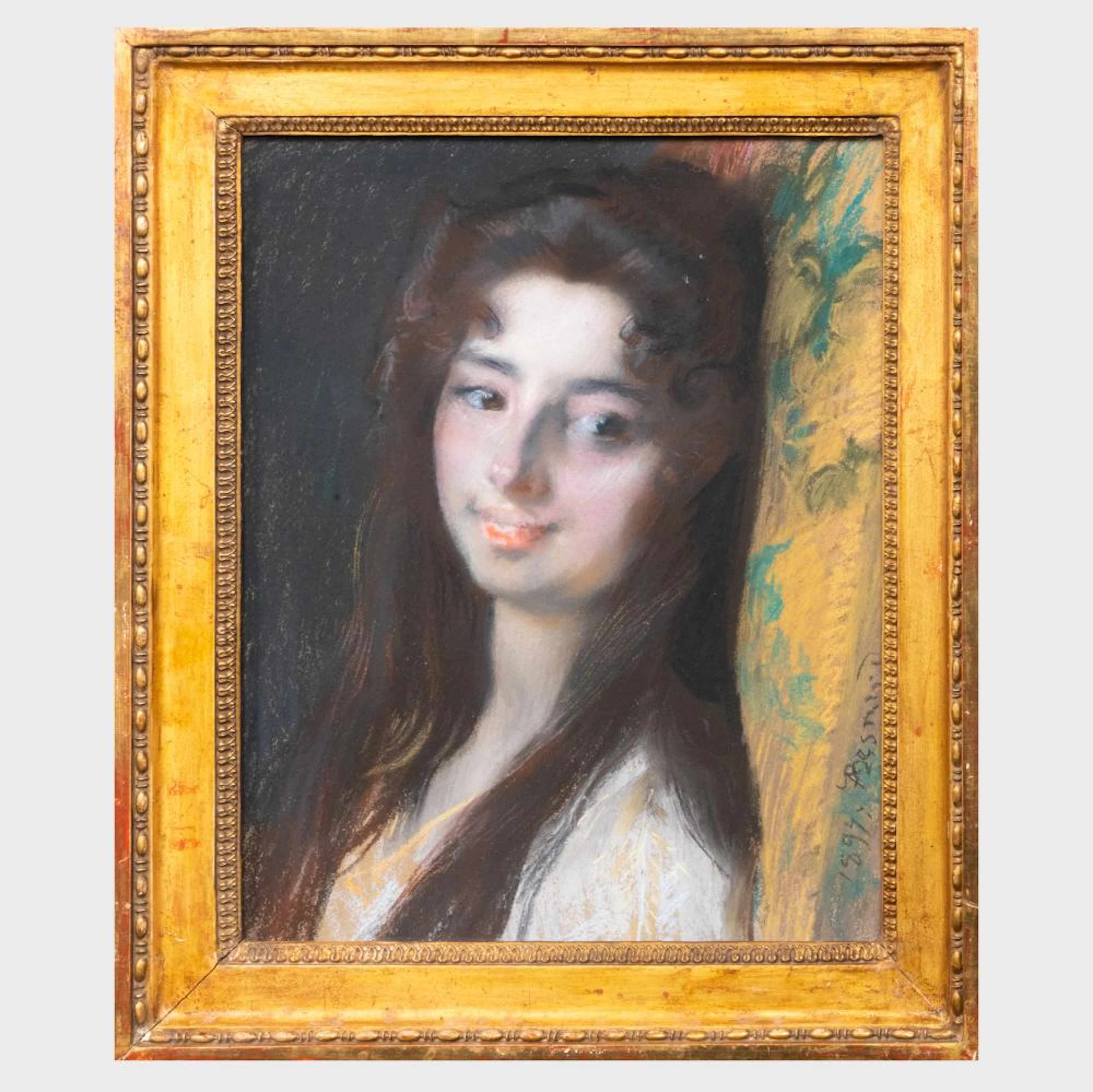 Albert Besnard (1849-1934): Portrait of a Young Lady