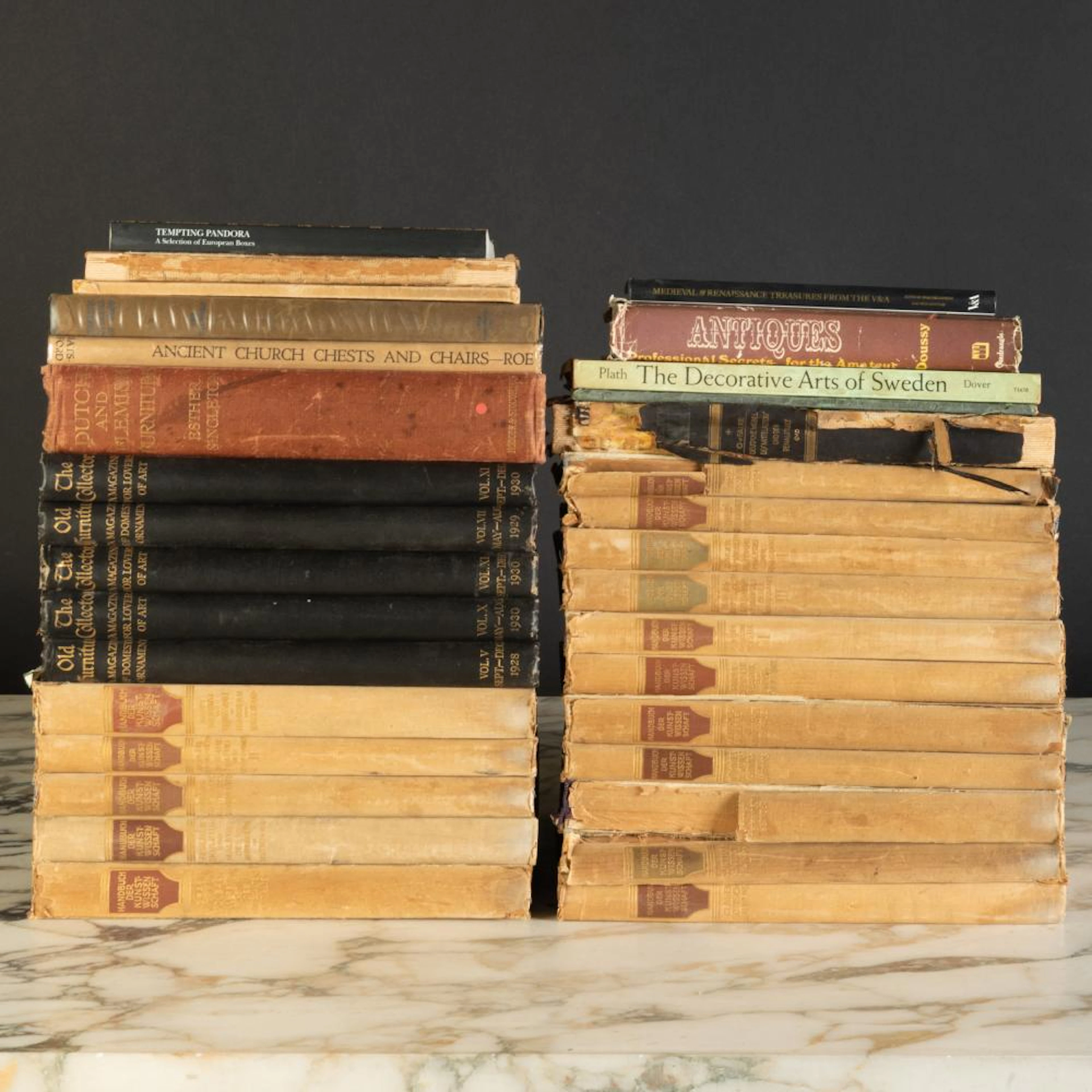Miscellaneous Group of Books on European Art and Furniture