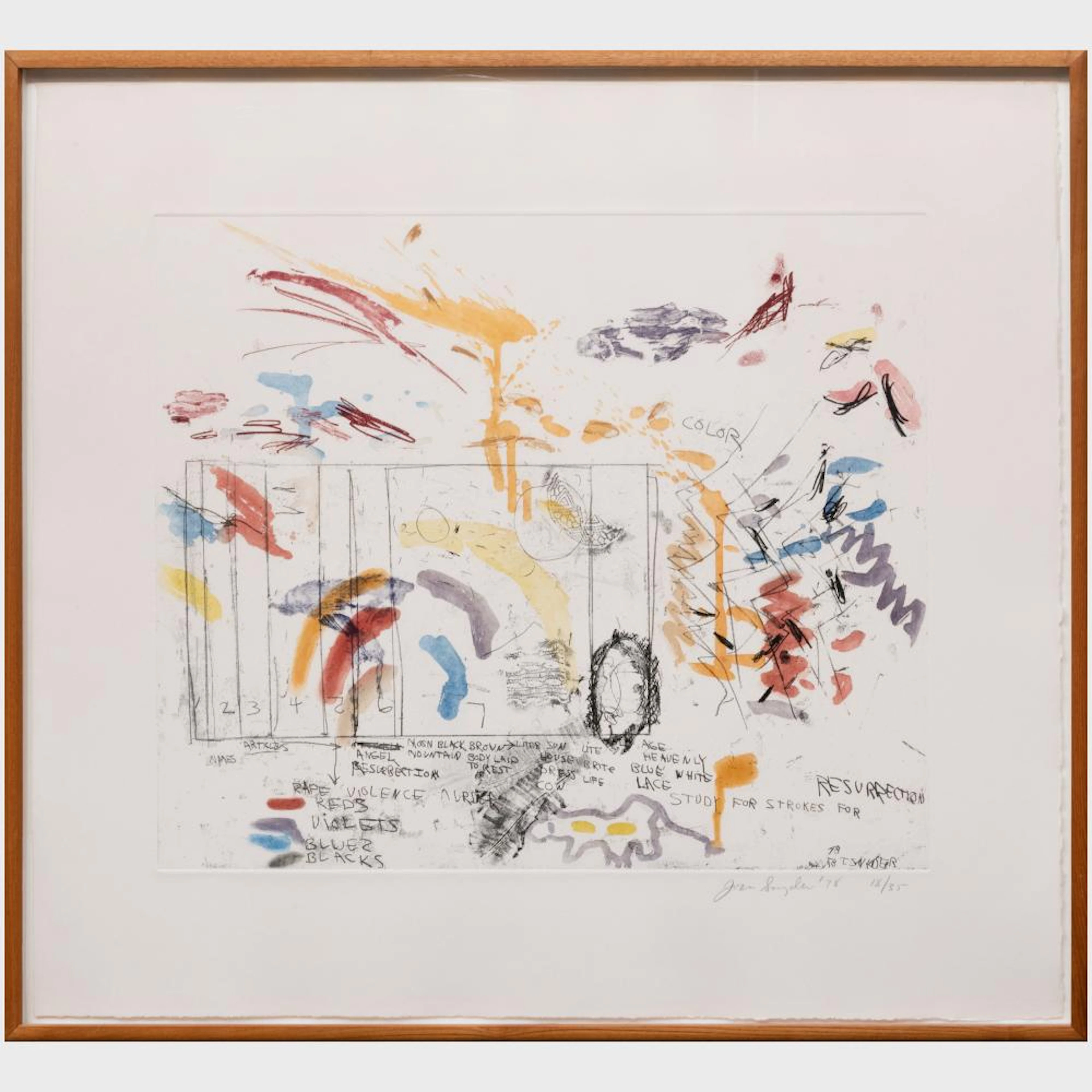 Joan Snyder (b. 1940): Study for Resurrectio