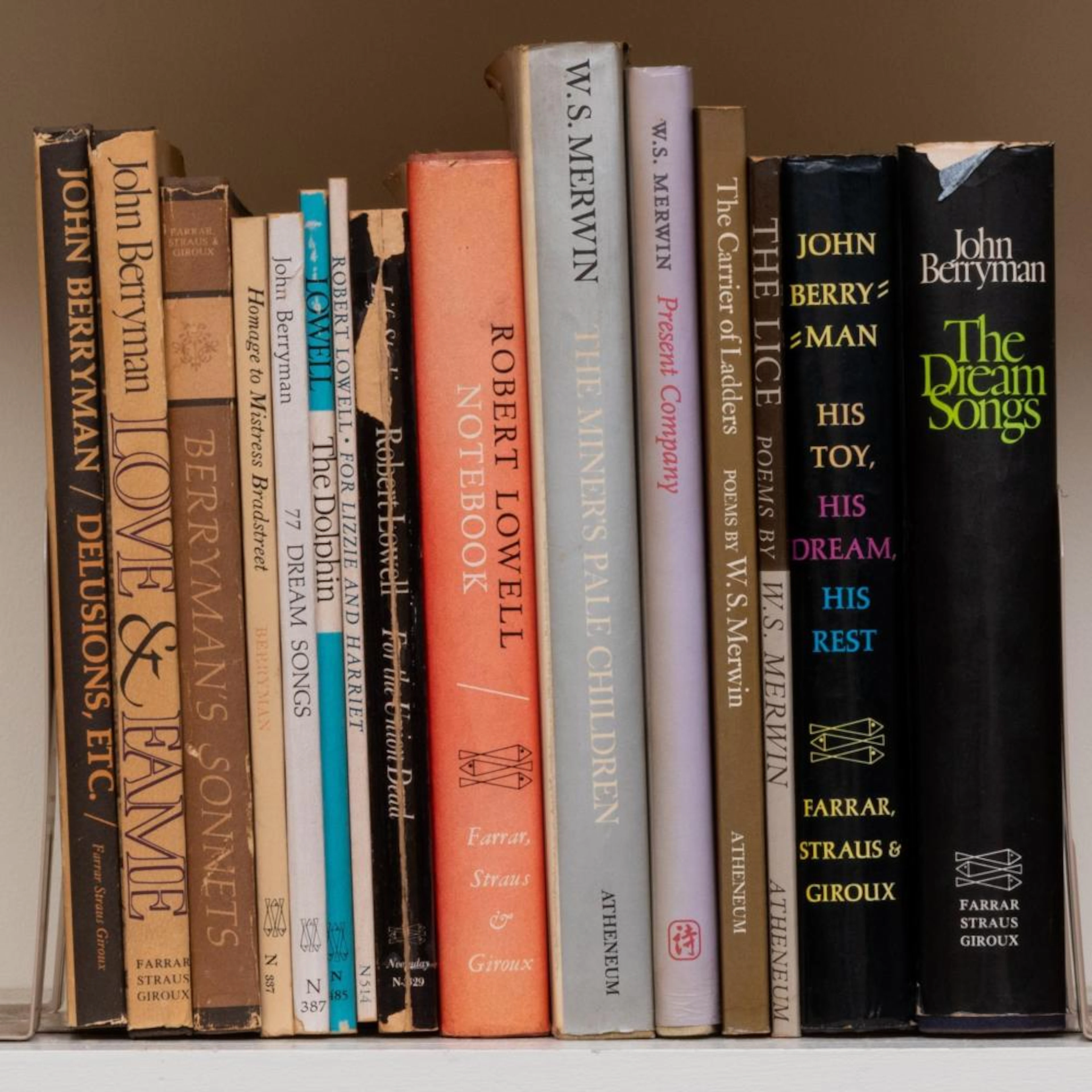 John Berryman, Robert Lowell, and W.S. Merwin from the Library of Joan Didio