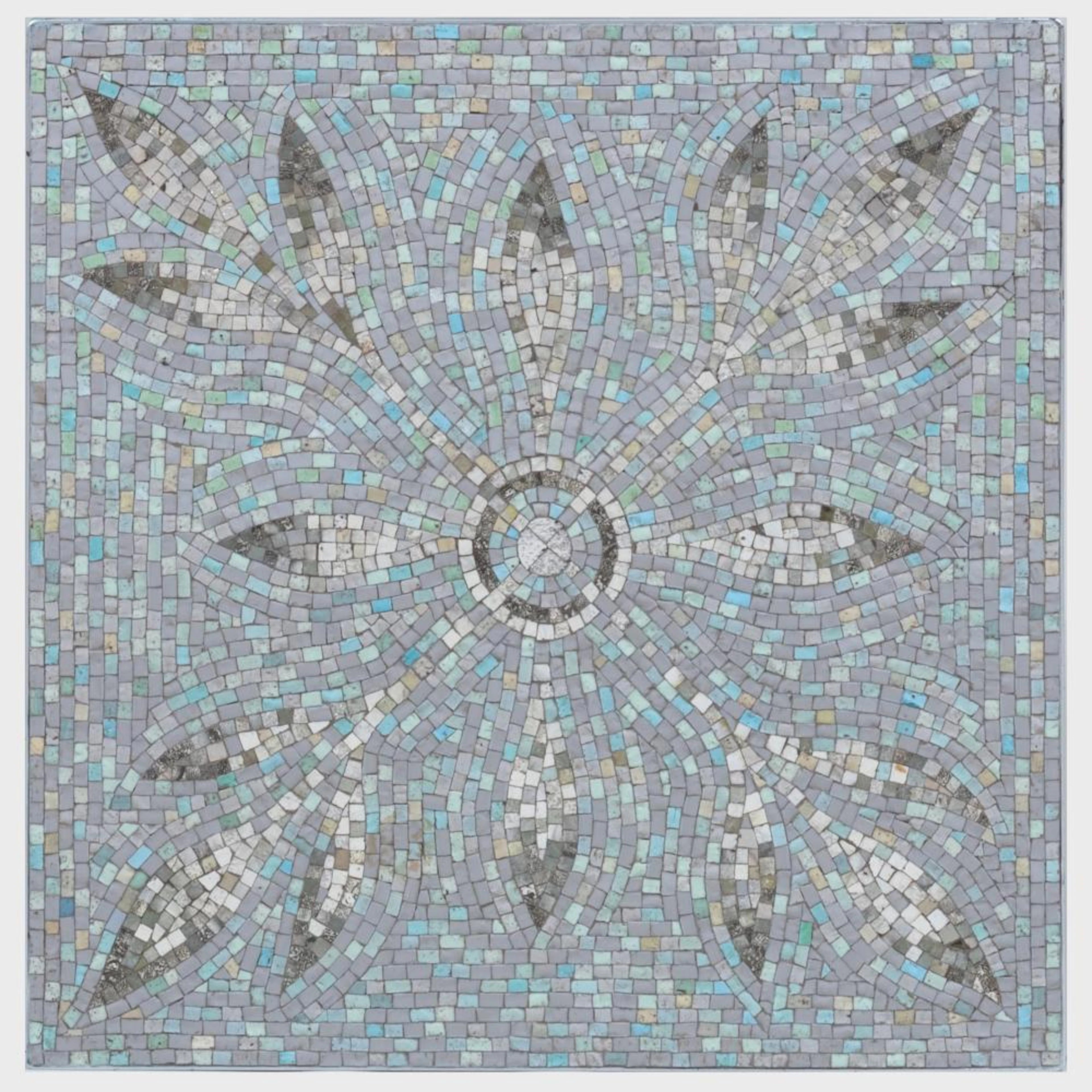 Ravenna Mosaic Co. Colored Glass and Foil Panel, Attributed to Arno Heuduck