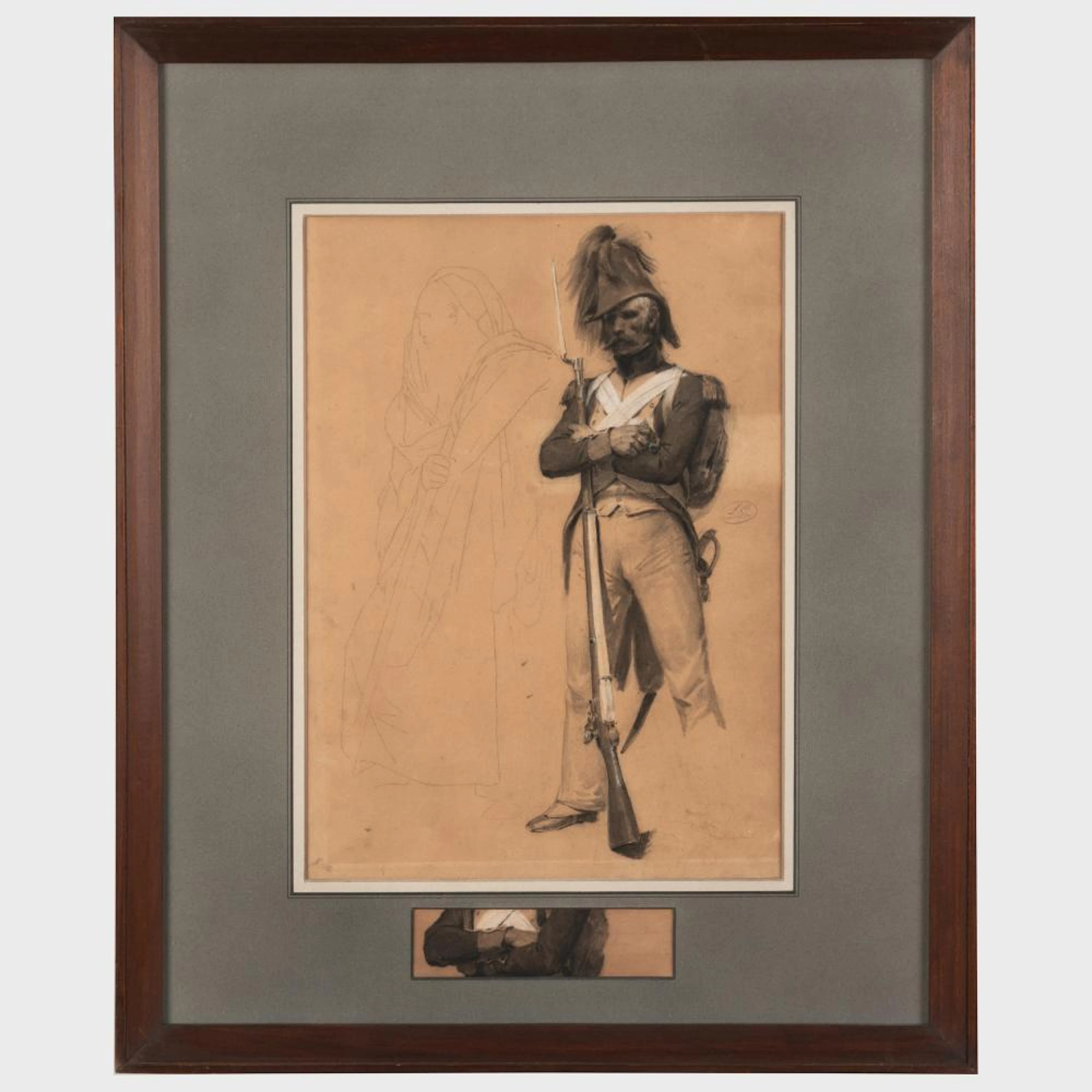 Léon Cogniet (1794-1880): Study of a Soldier
