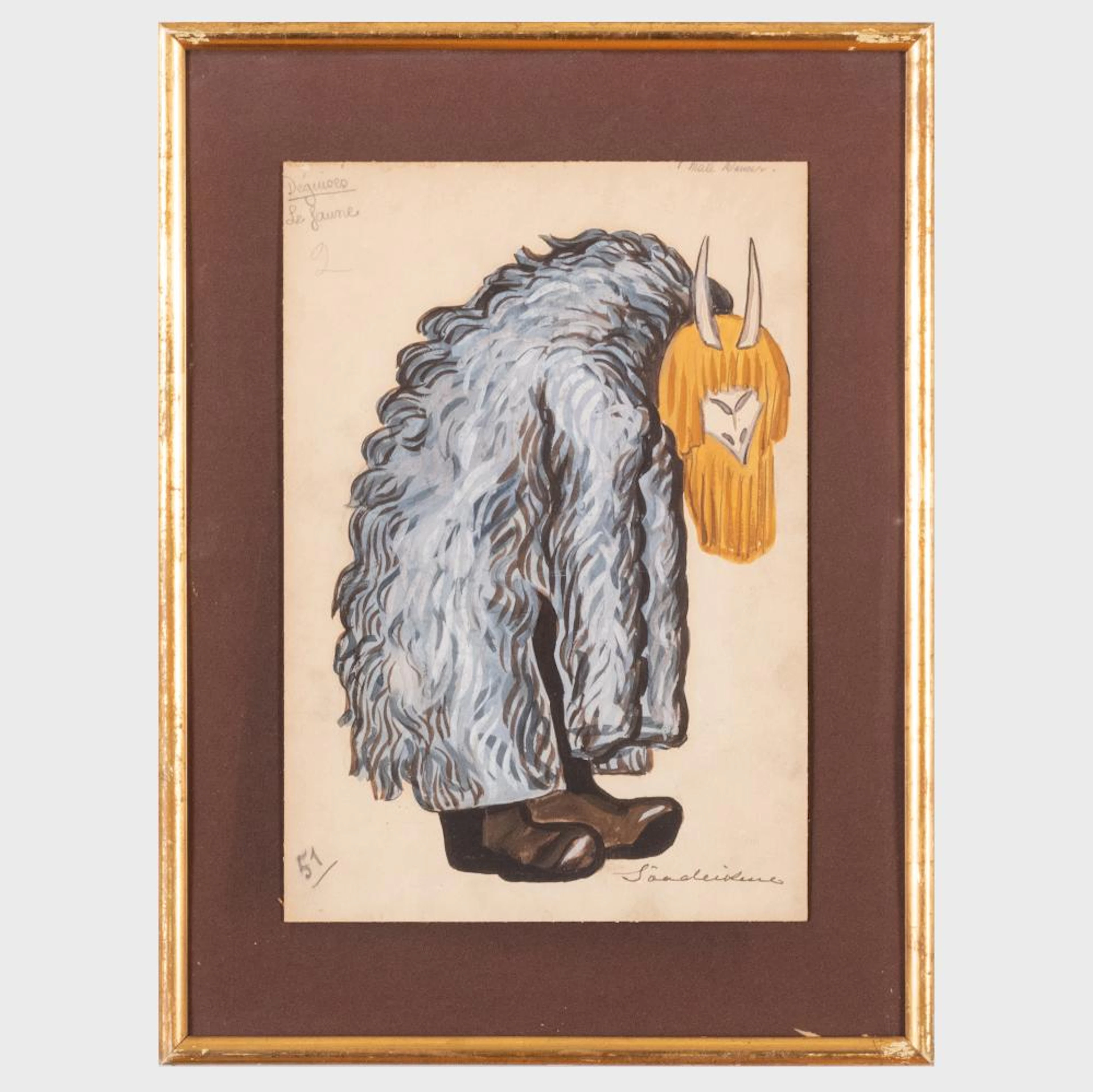 Attributed to Sergei Sudeikin (1883-1946): Costume and Stage Designs
