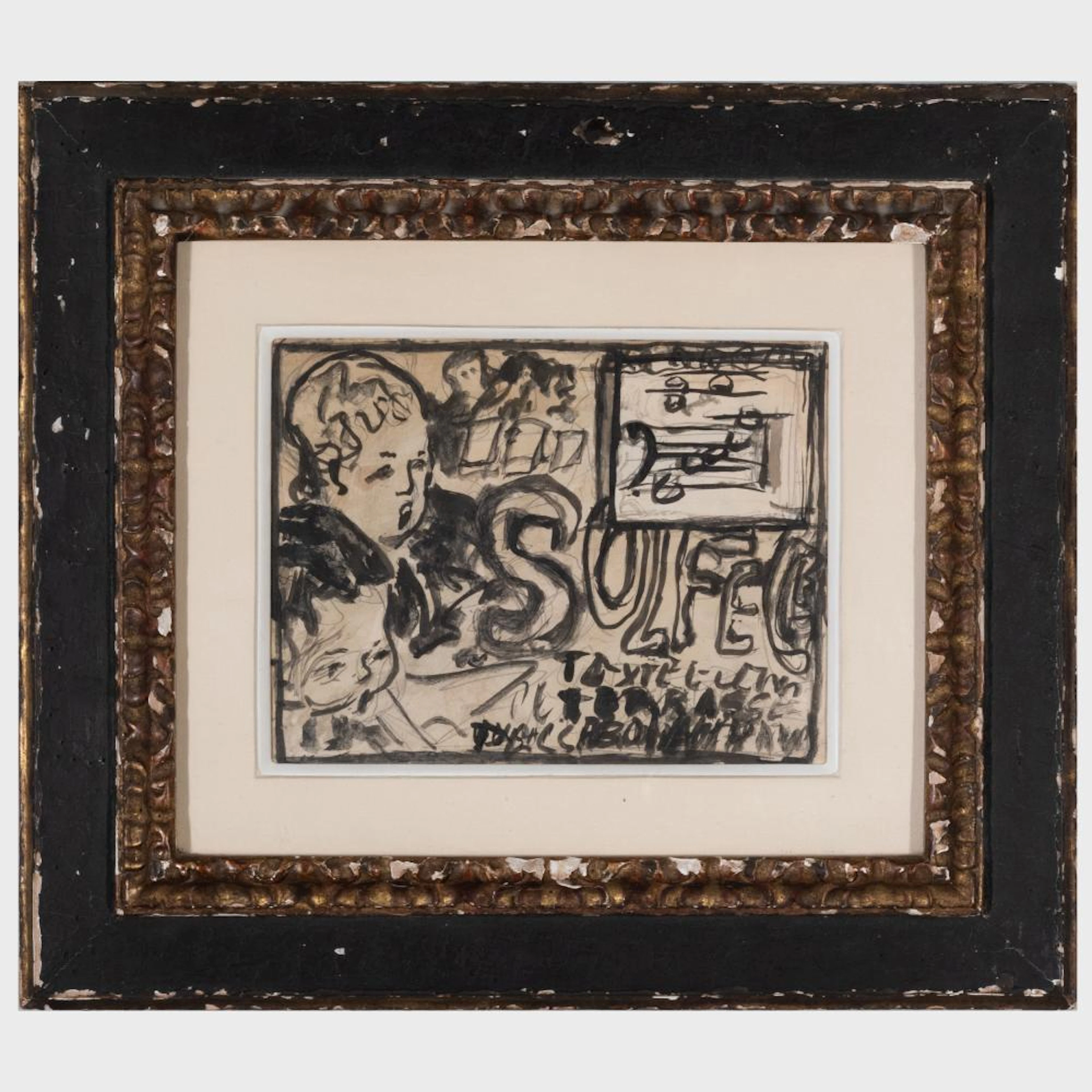 Attributed to Pierre Bonnard (1867-1947): Study for Le Petit Solfège
