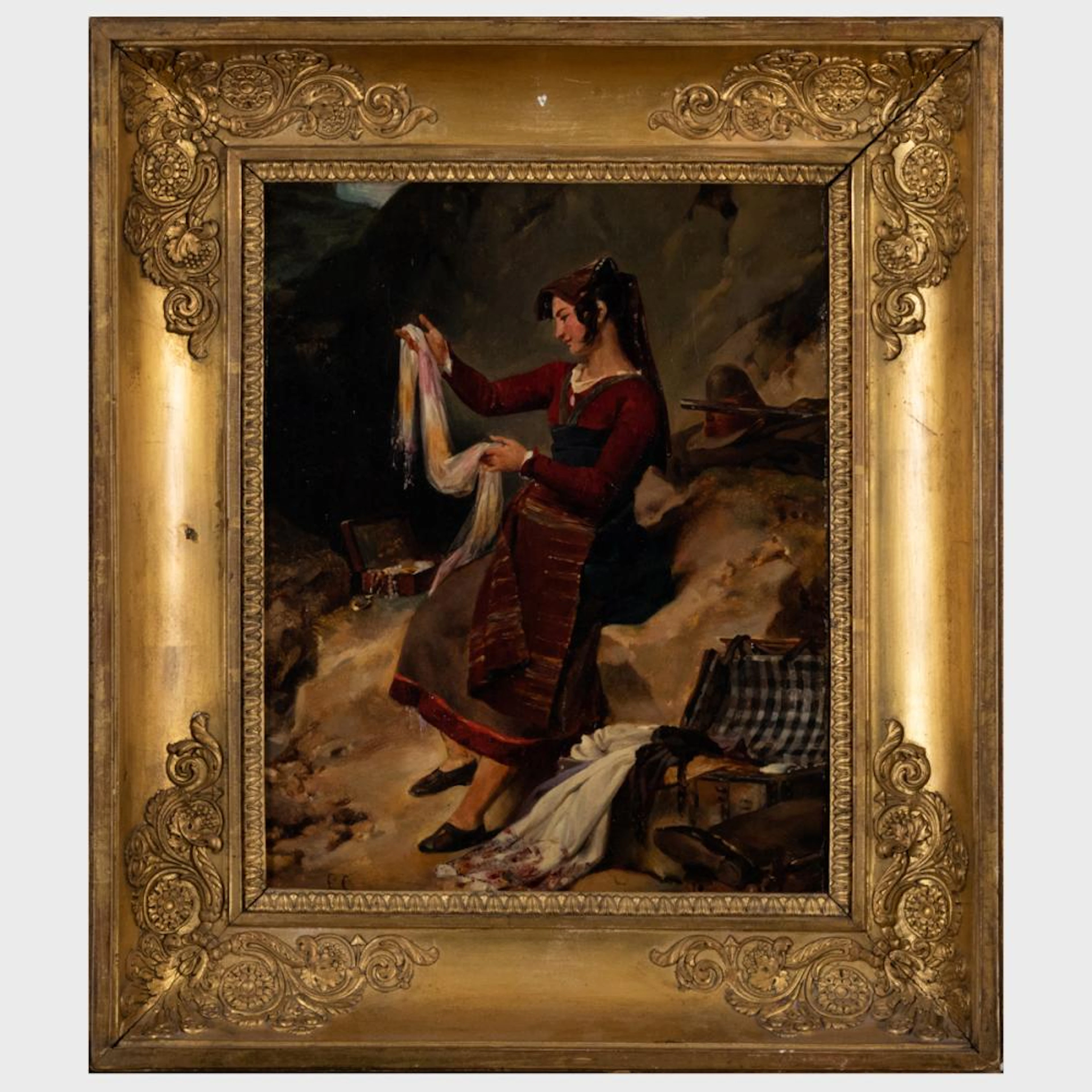 Léon Cogniet (1794-1880): Une Femme de brigand italie