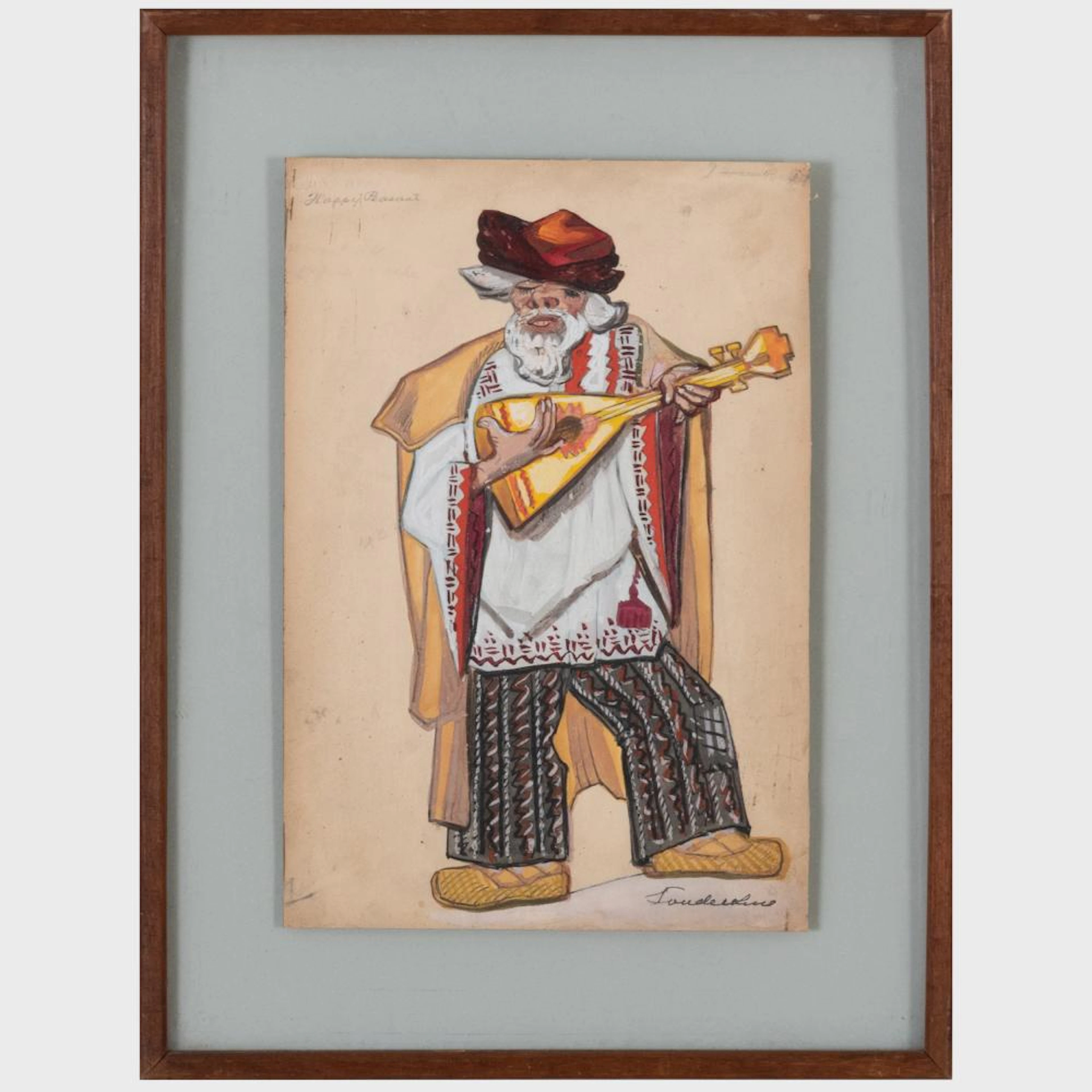 Attributed to Sergei Sudeikin (1883-1946): Costume and Stage Designs