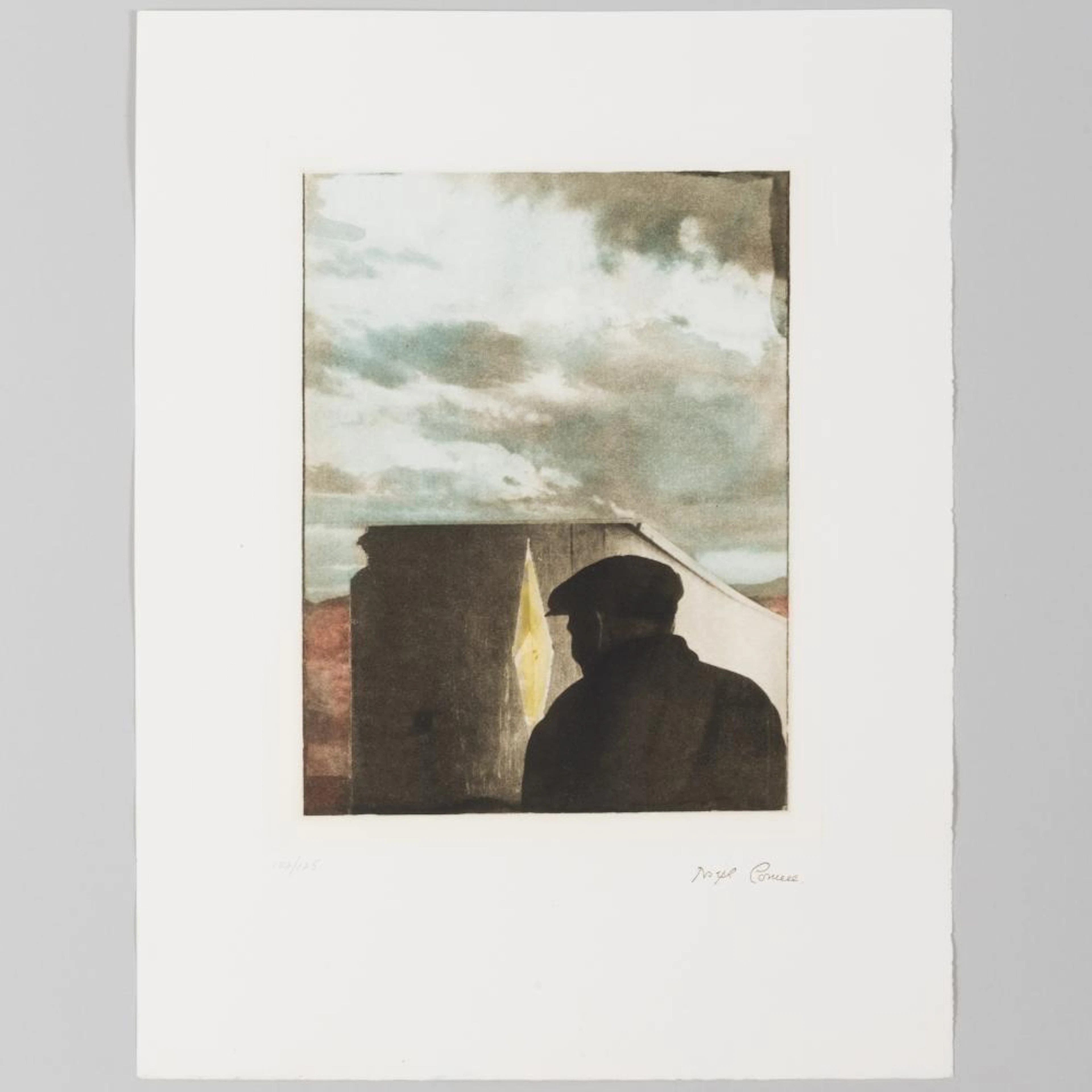 Joseph Cornell (1903-1972): Untitled (Landscape with Figure)