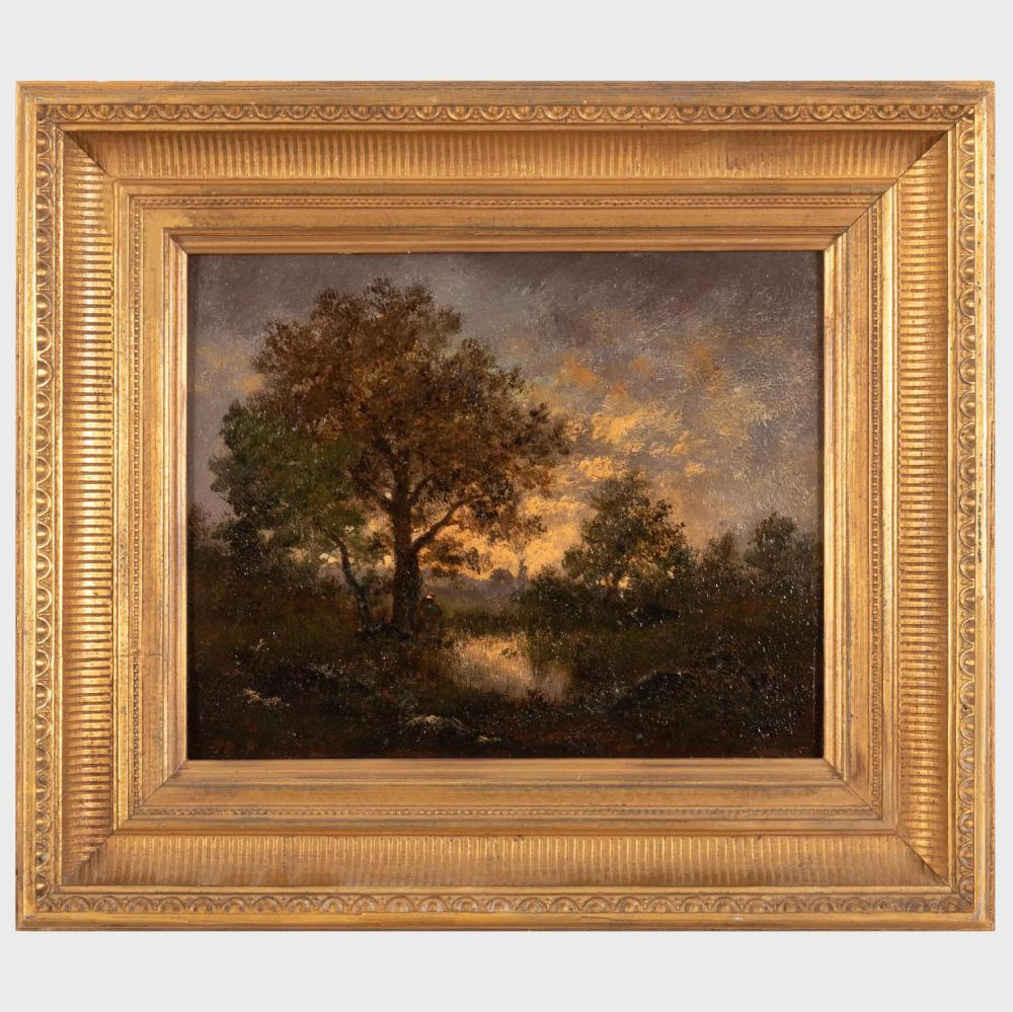 Théodore Rousseau (1812-1867): Mare en Foret