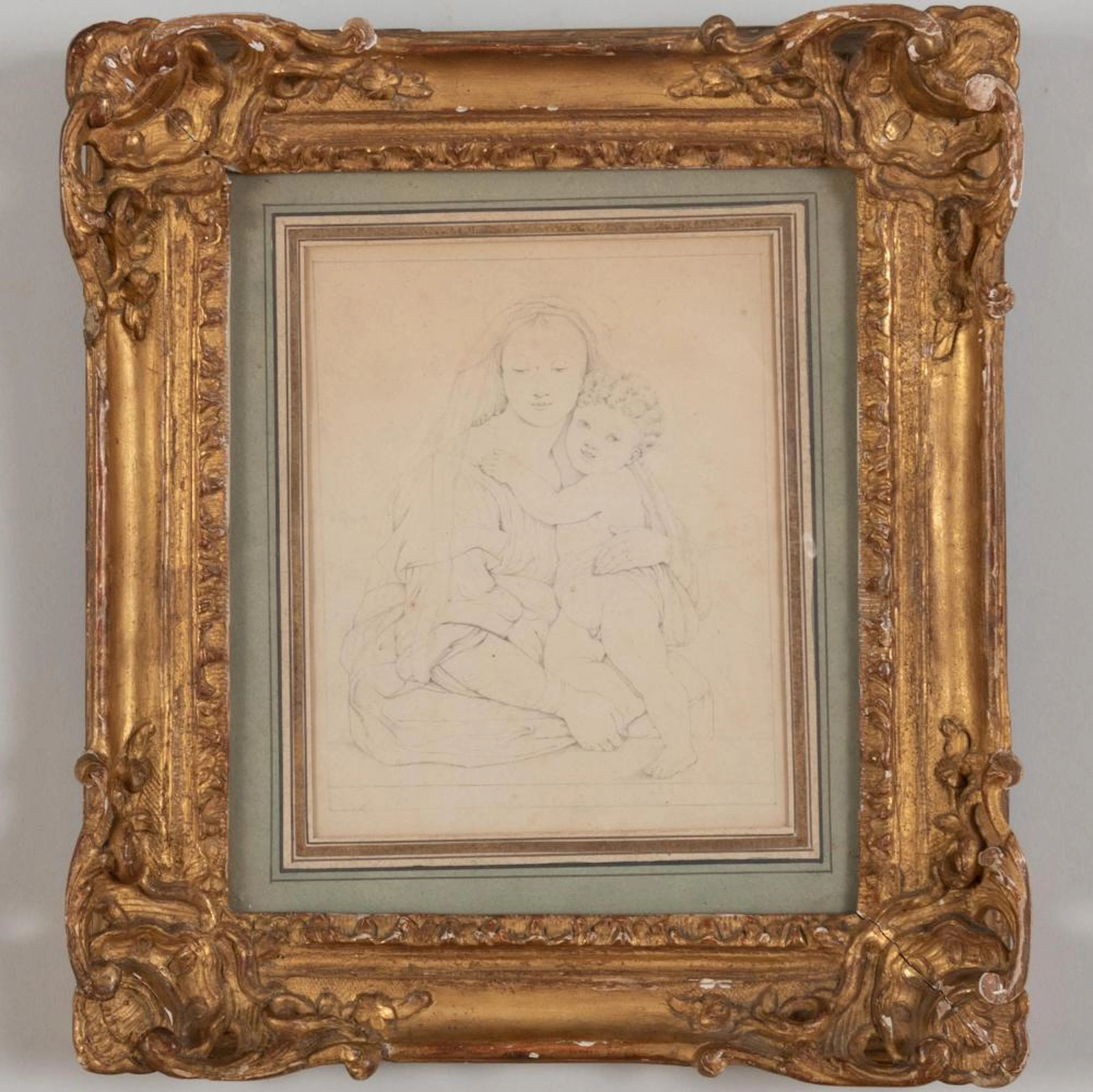 Attributed to Jean-Auguste-Dominique Ingres (1780-1867): Virgin and Child