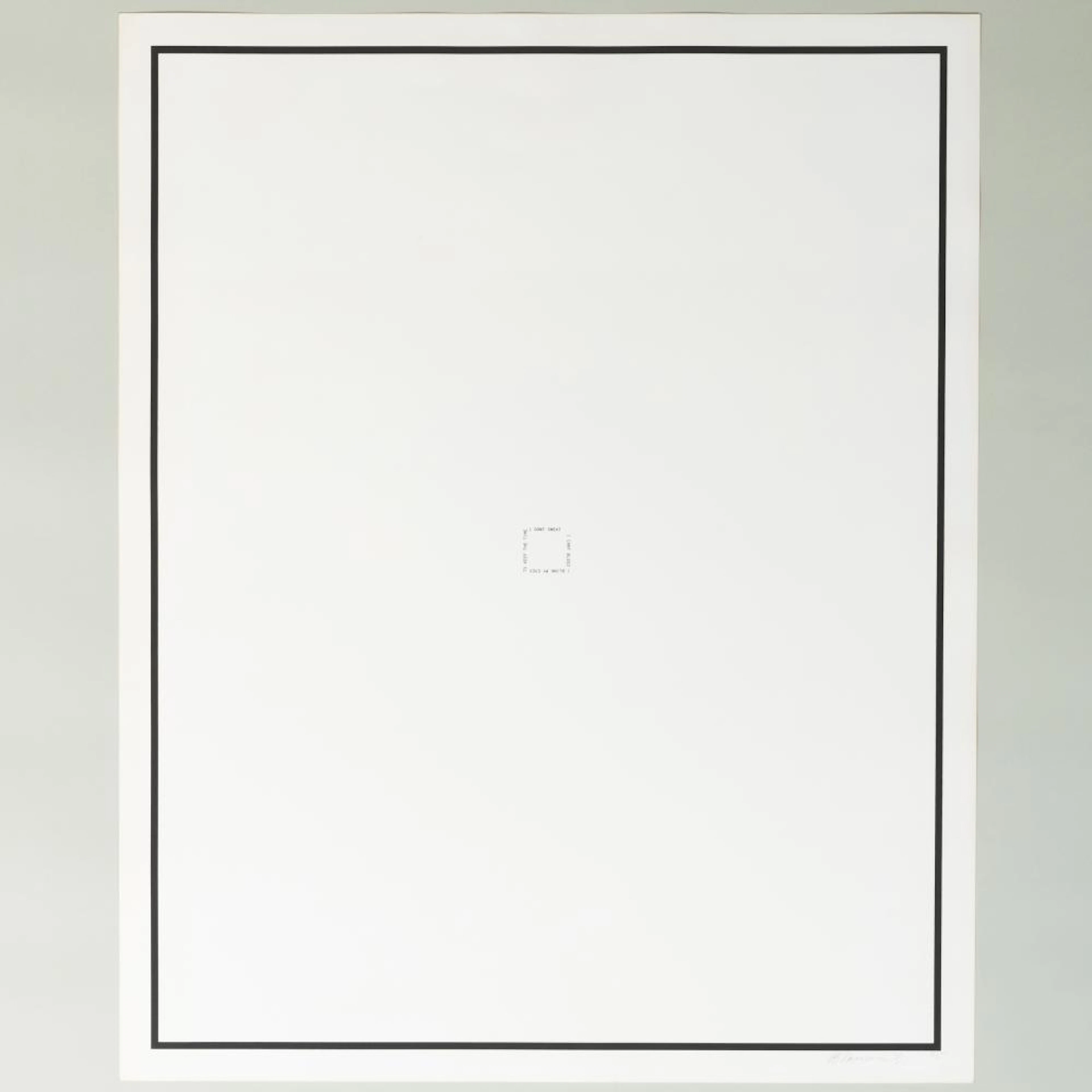 Bruce Nauman (1941): No Sweat