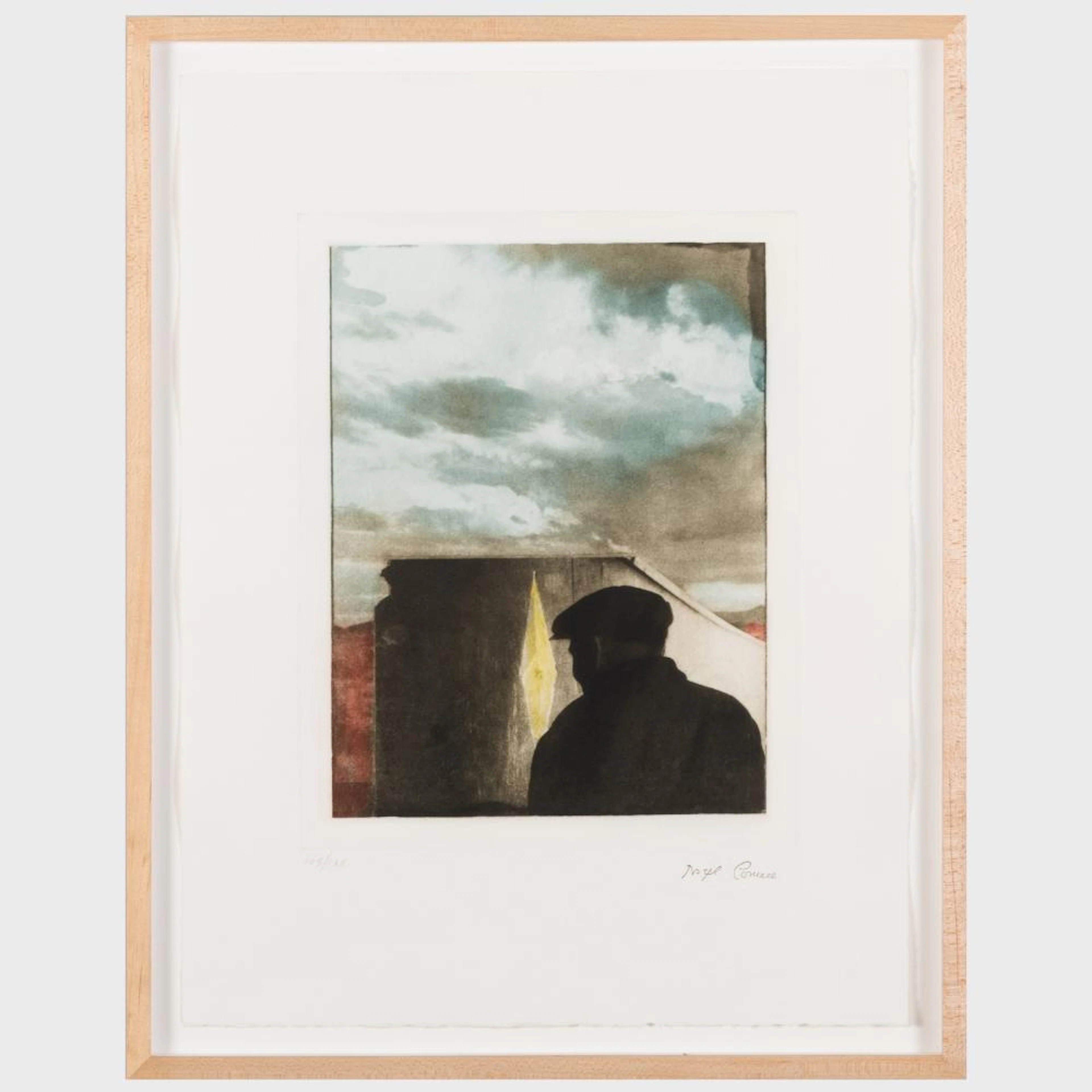 Joseph Cornell (1903-1972): Untitled (Landscape with Figure)