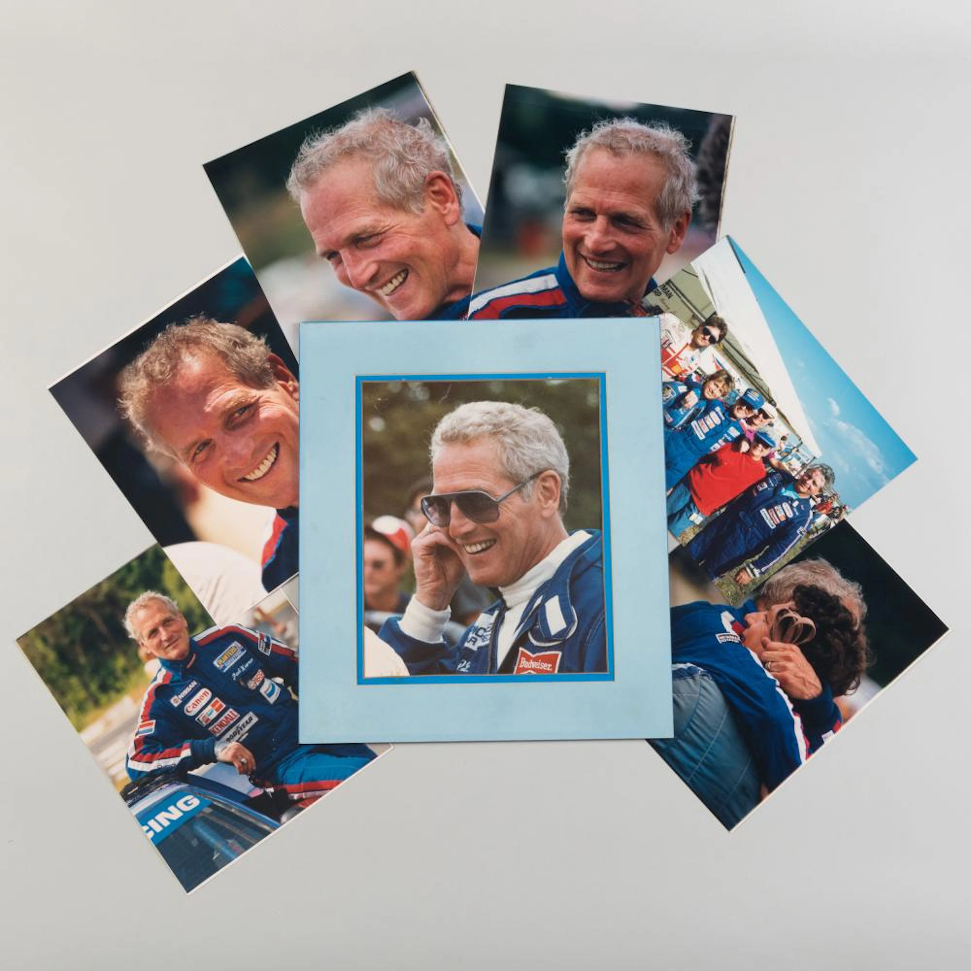 Group of Paul Newman Racing Photographs