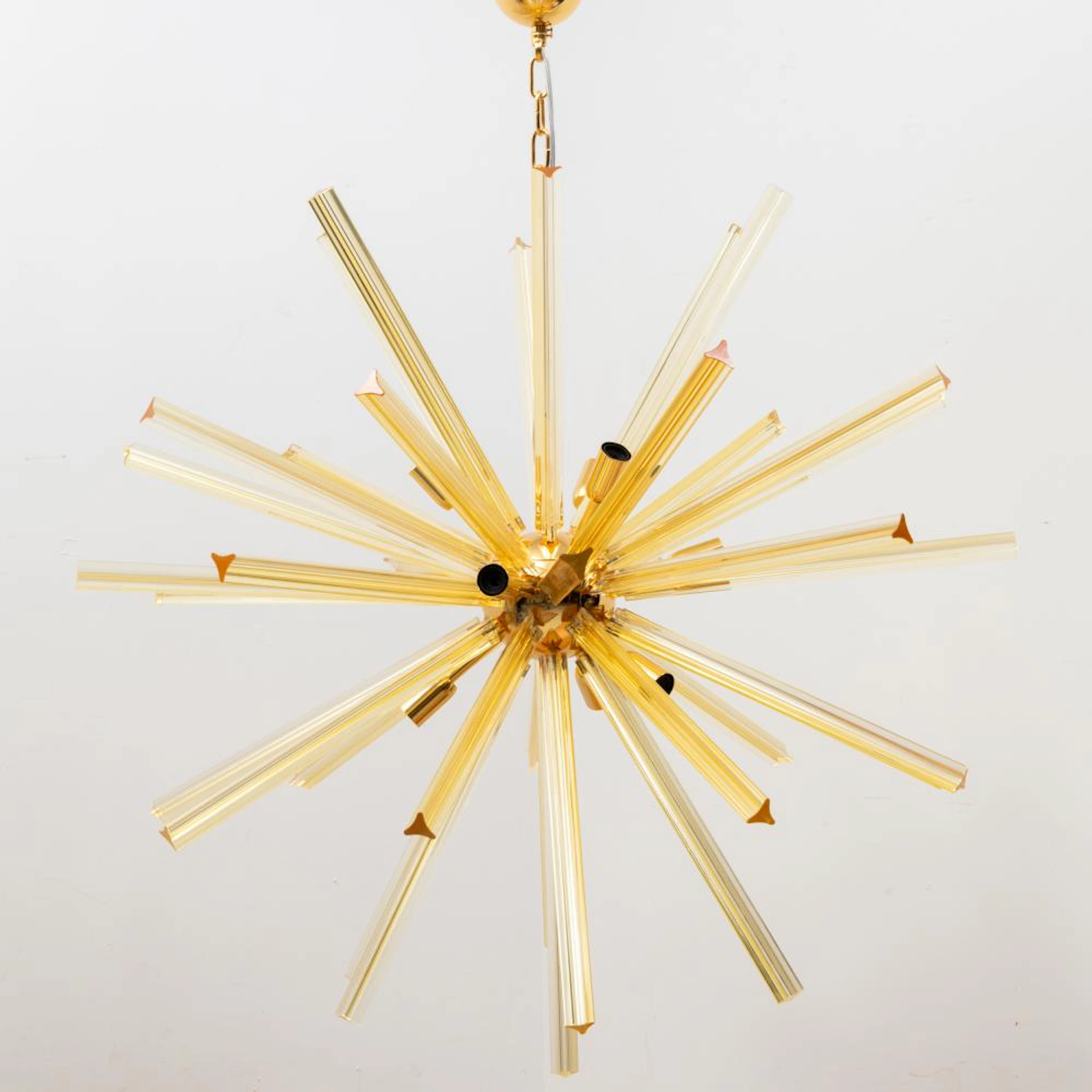 Autunno Brass and Lucite Sputnik Chandelier