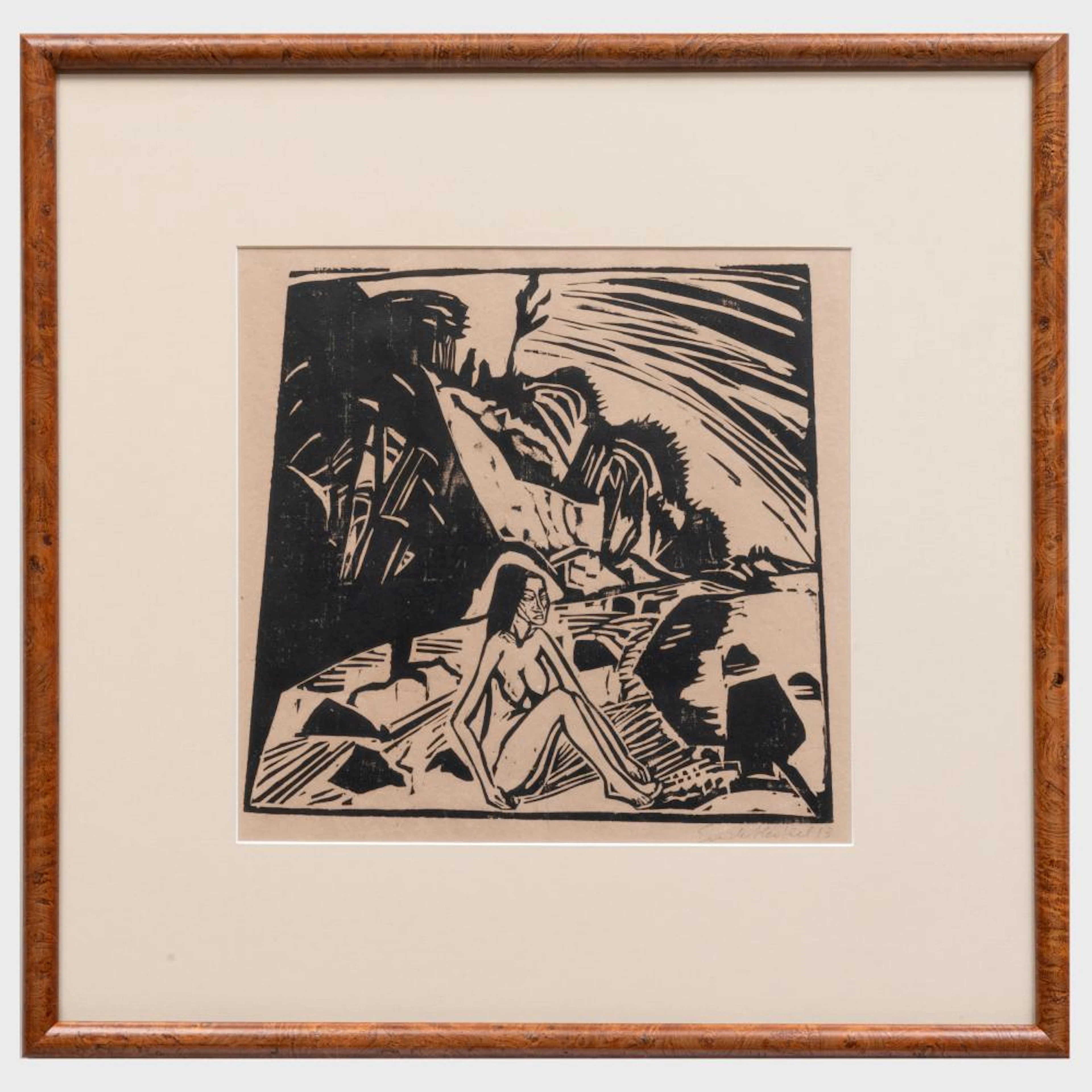 Erich Heckel (1883-1970): Sitzende am Wasser