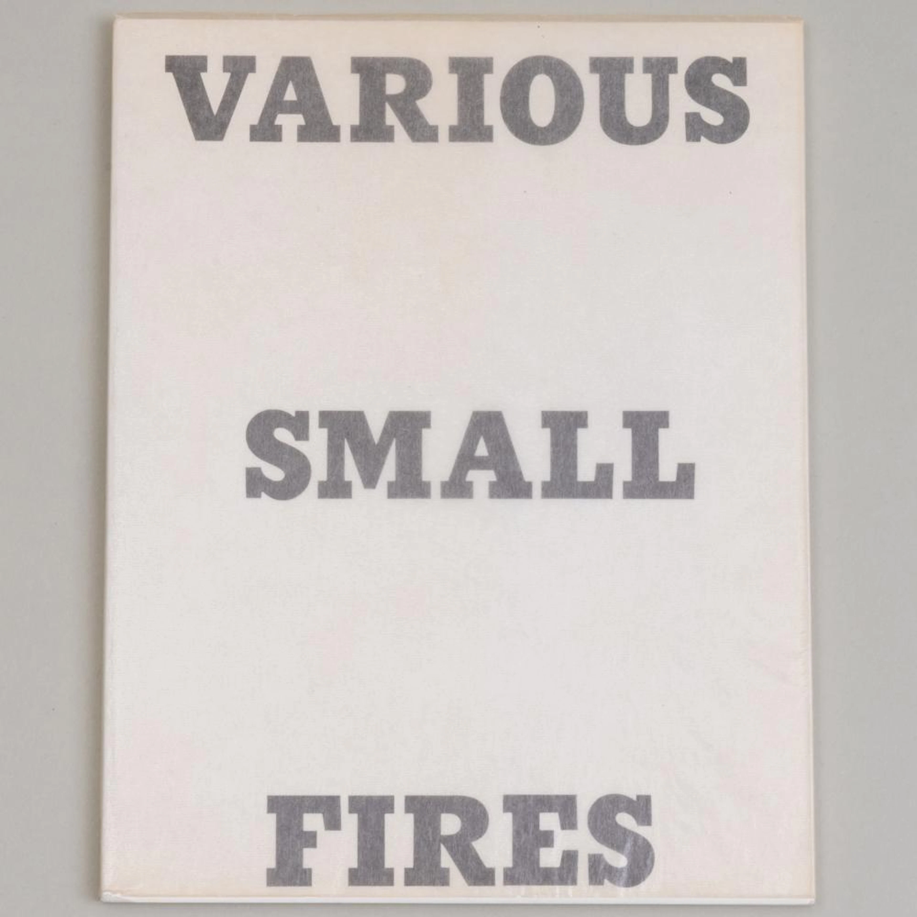 Ed Ruscha (b. 1937): Various Small Fires and Milk