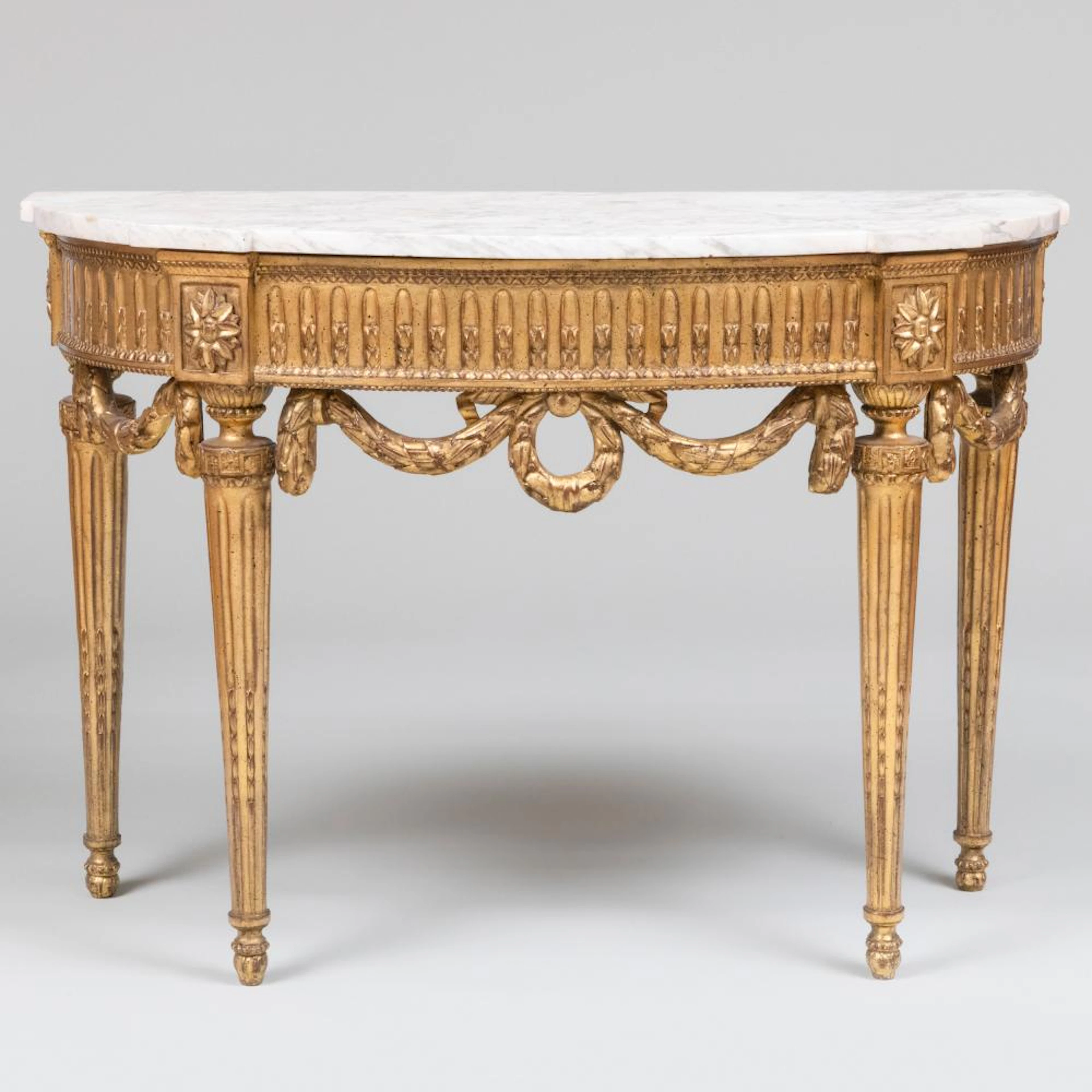 Louis XVI Style Giltwood Console