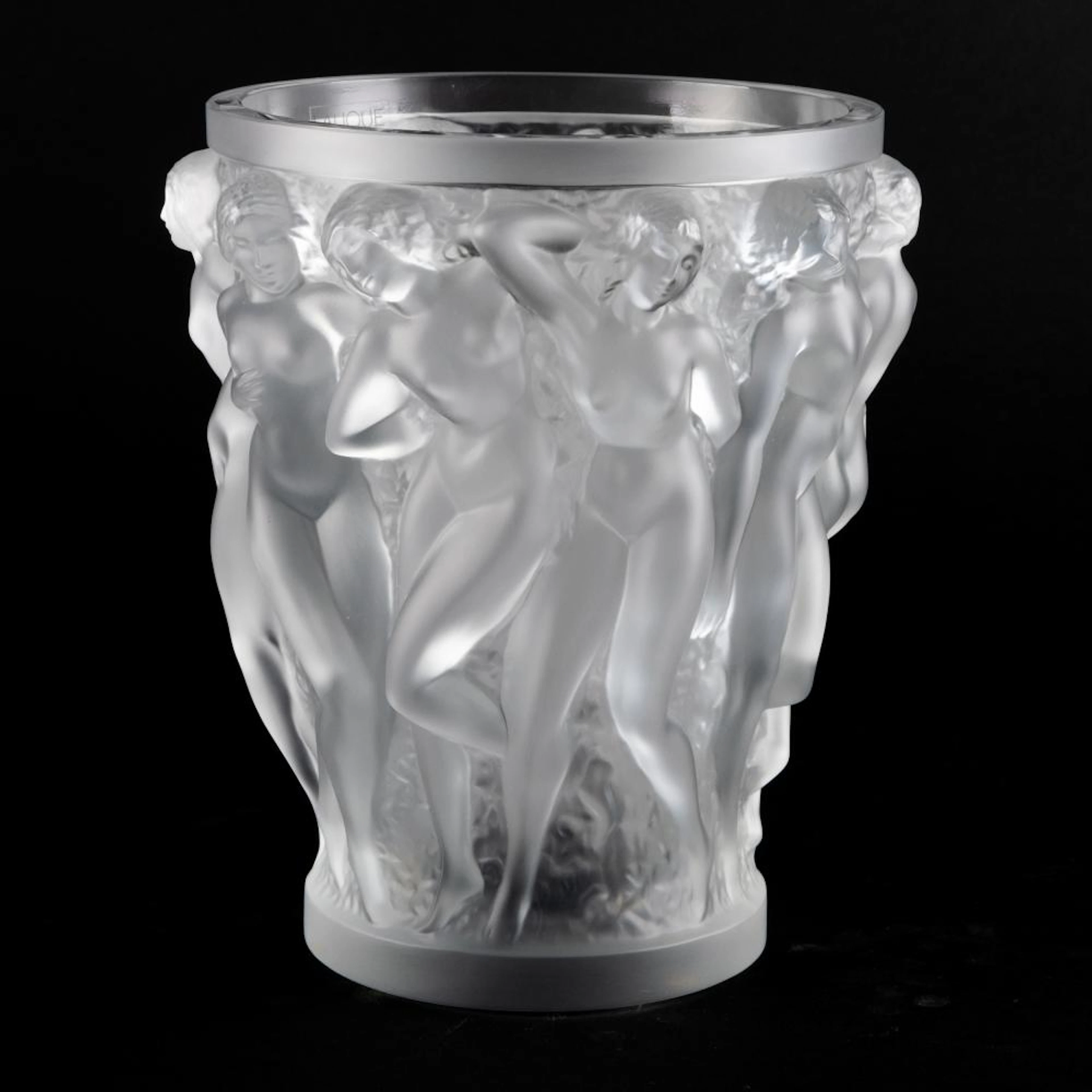 Lalique Glass 'Baccantes' Vase
