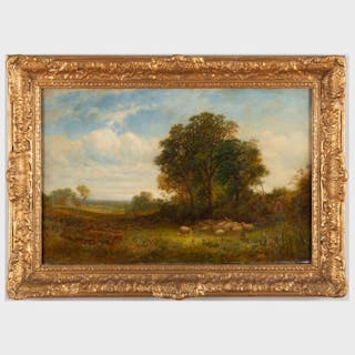 Alexander Panton (c. 1831-1900): Landscape with Sheep