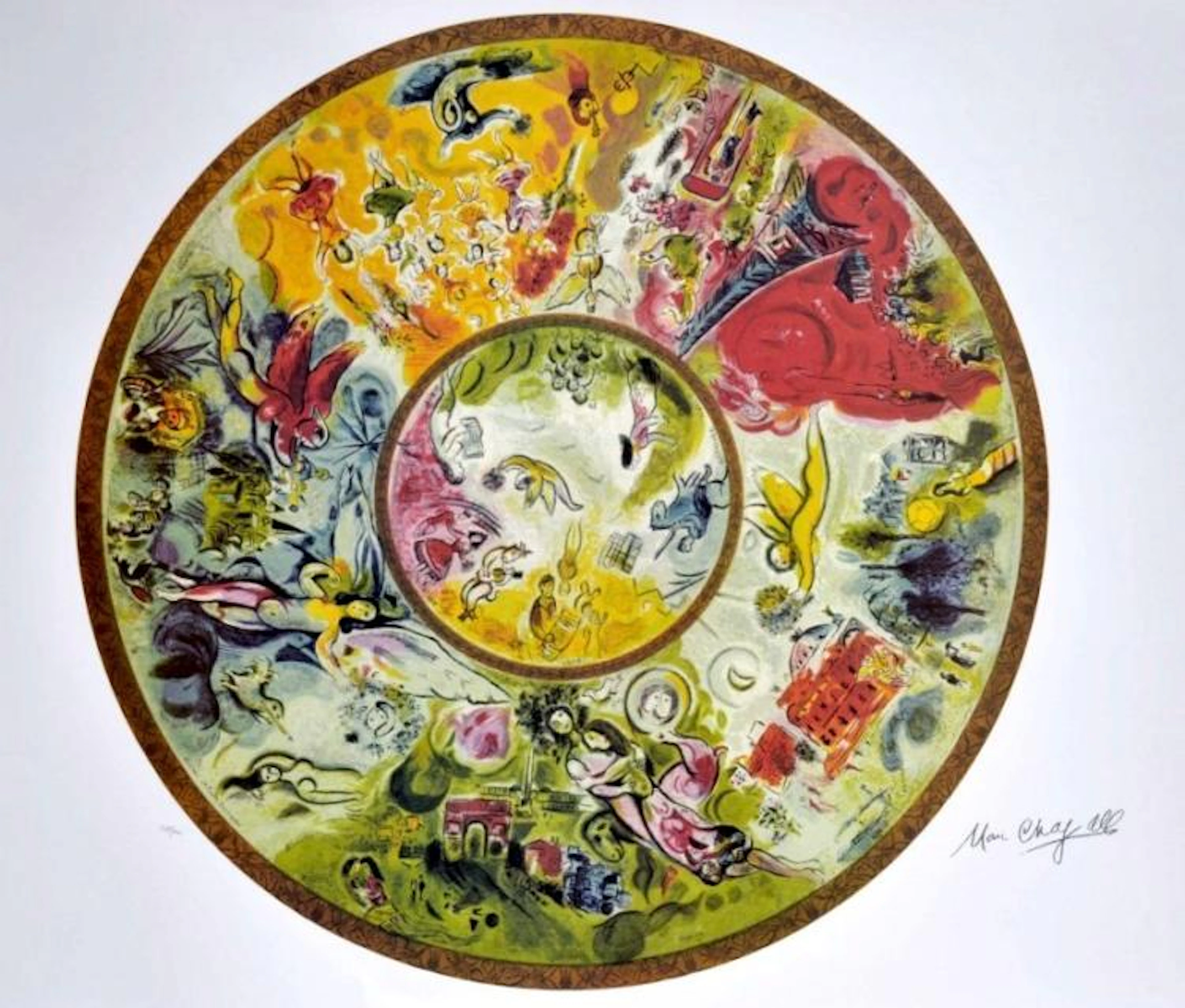 Marc Chagall's "Paris Opera Ceiling" Art
