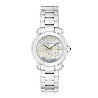Chopard Happy Sport with Floral Dial in Steel