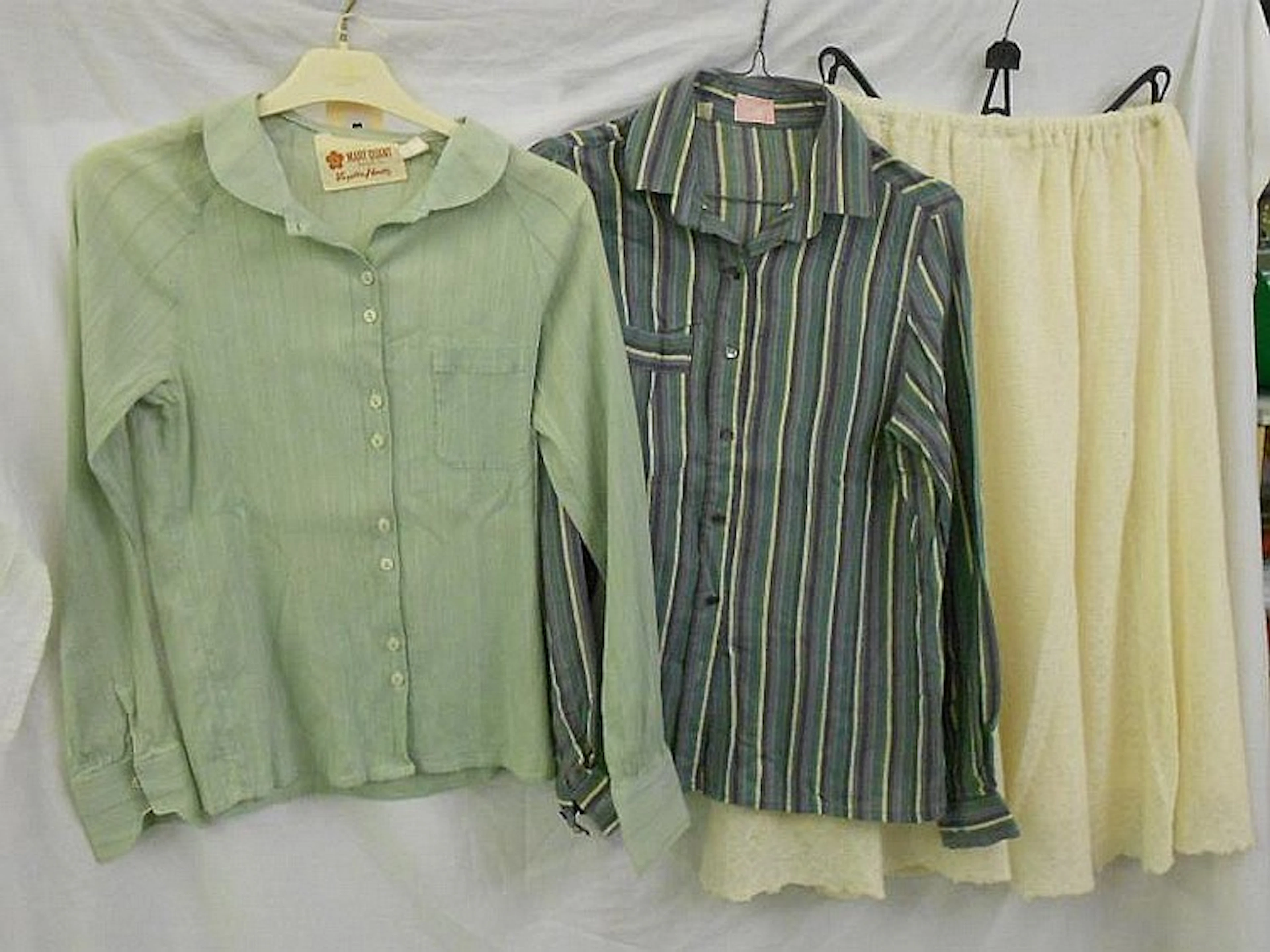 Ladies Mary Quant Designed for Viyella House green blouse size 10