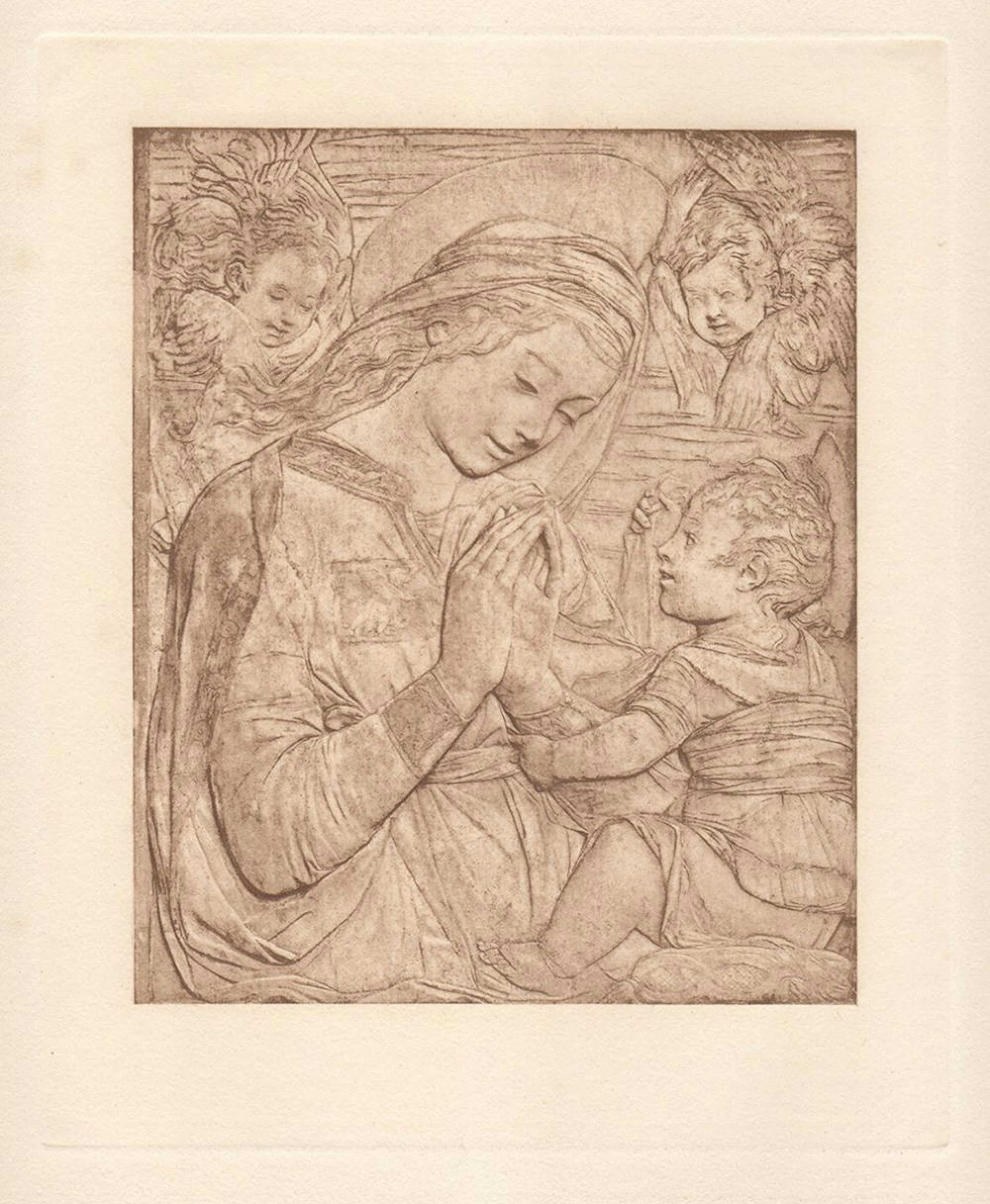 Antonio Rossellino Virgin and Child 1884 print
