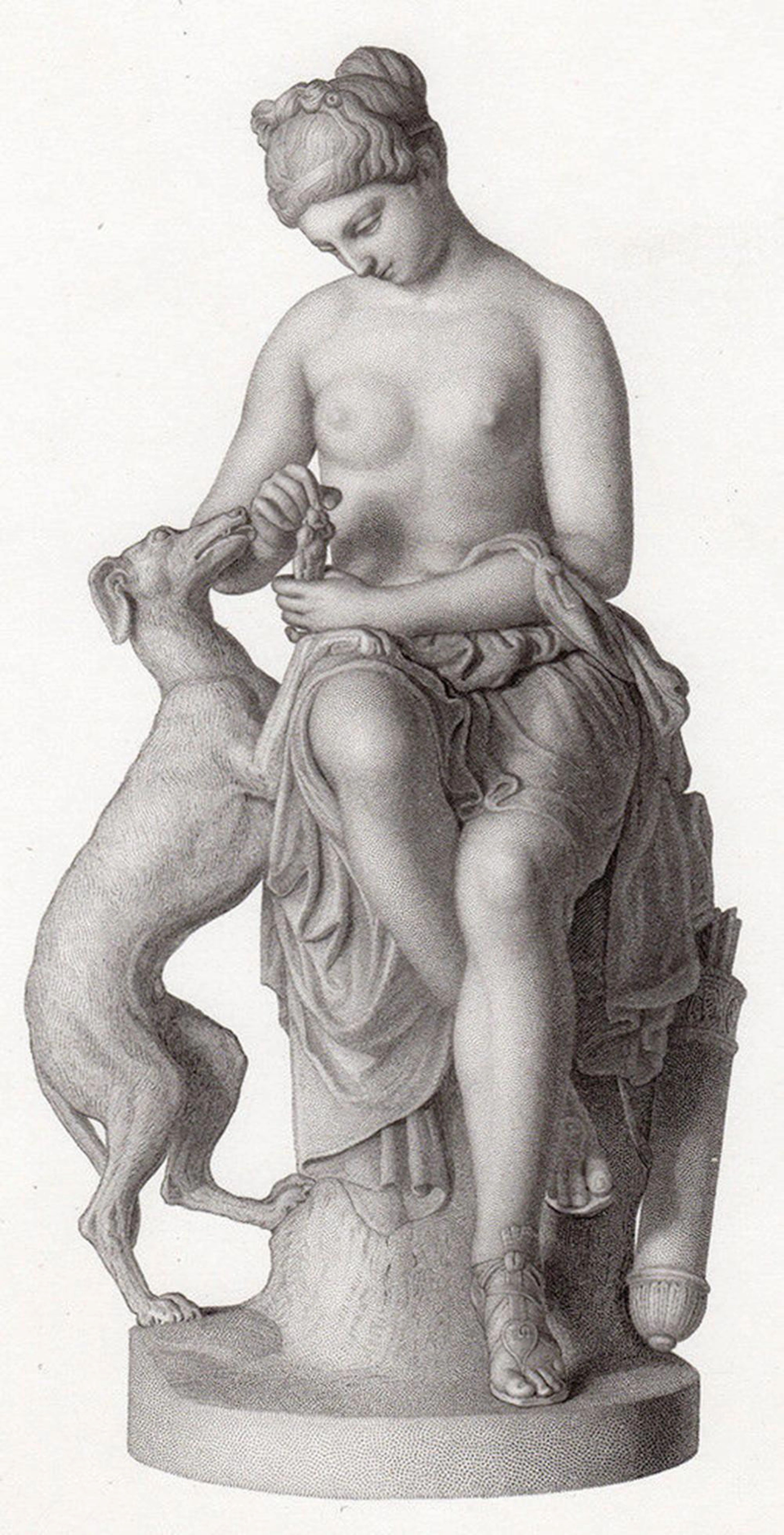 Richard James Wyatt The Huntress 1857 engraving