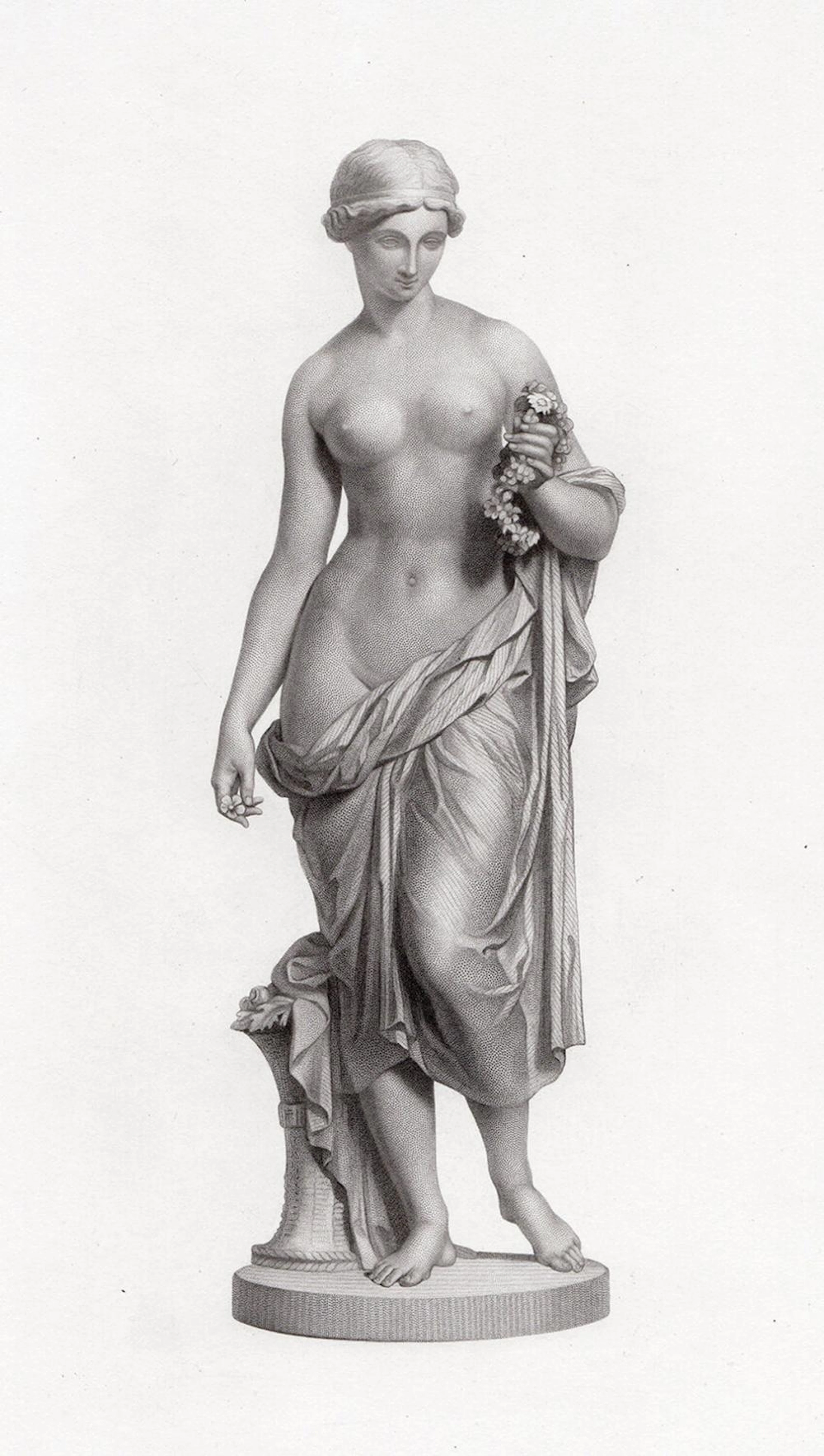 Richard James Wyatt Flora 1853 engraving