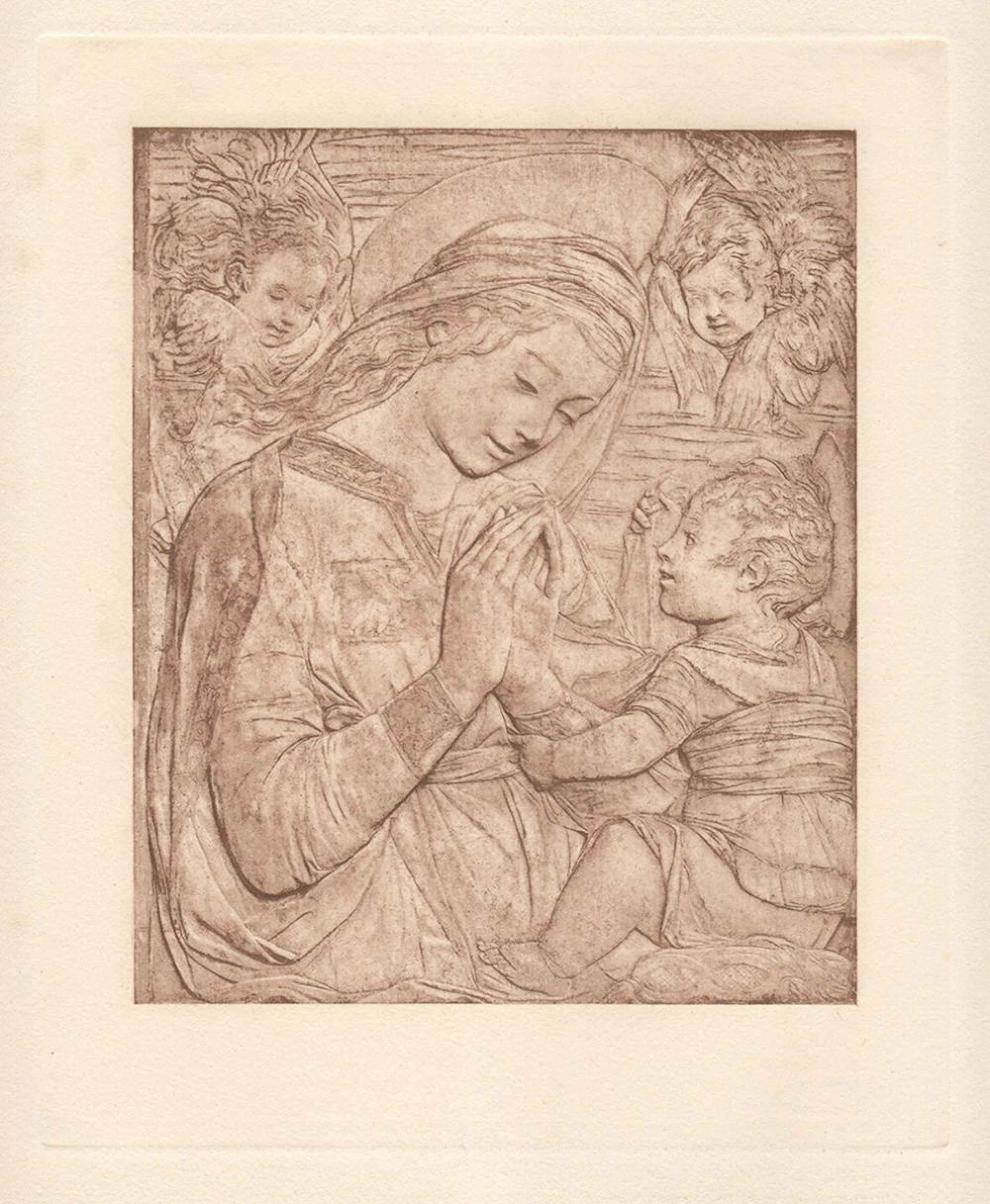 Antonio Rossellino Virgin and Child 1884 print