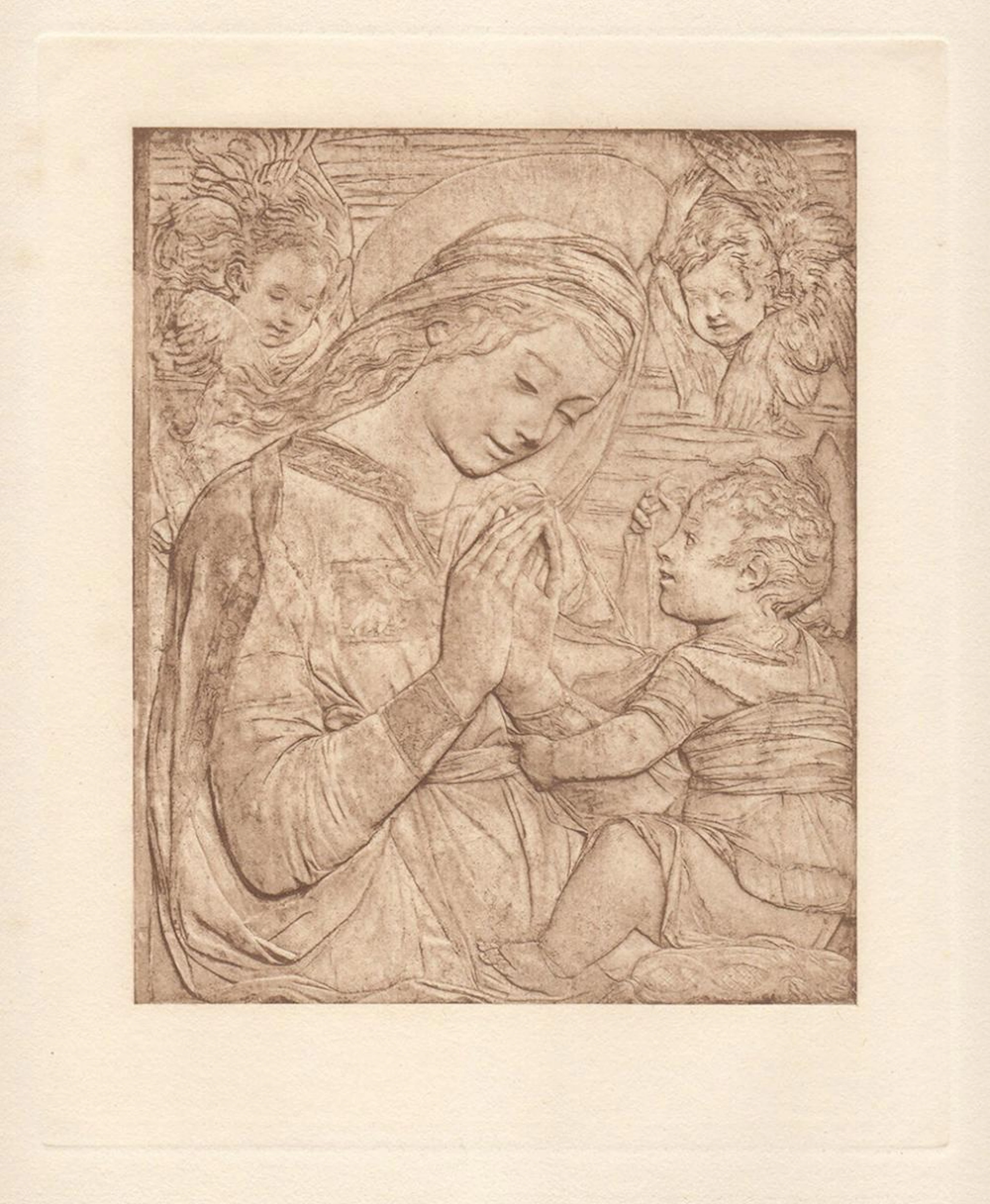 Antonio Rossellino Virgin and Child 1884 print