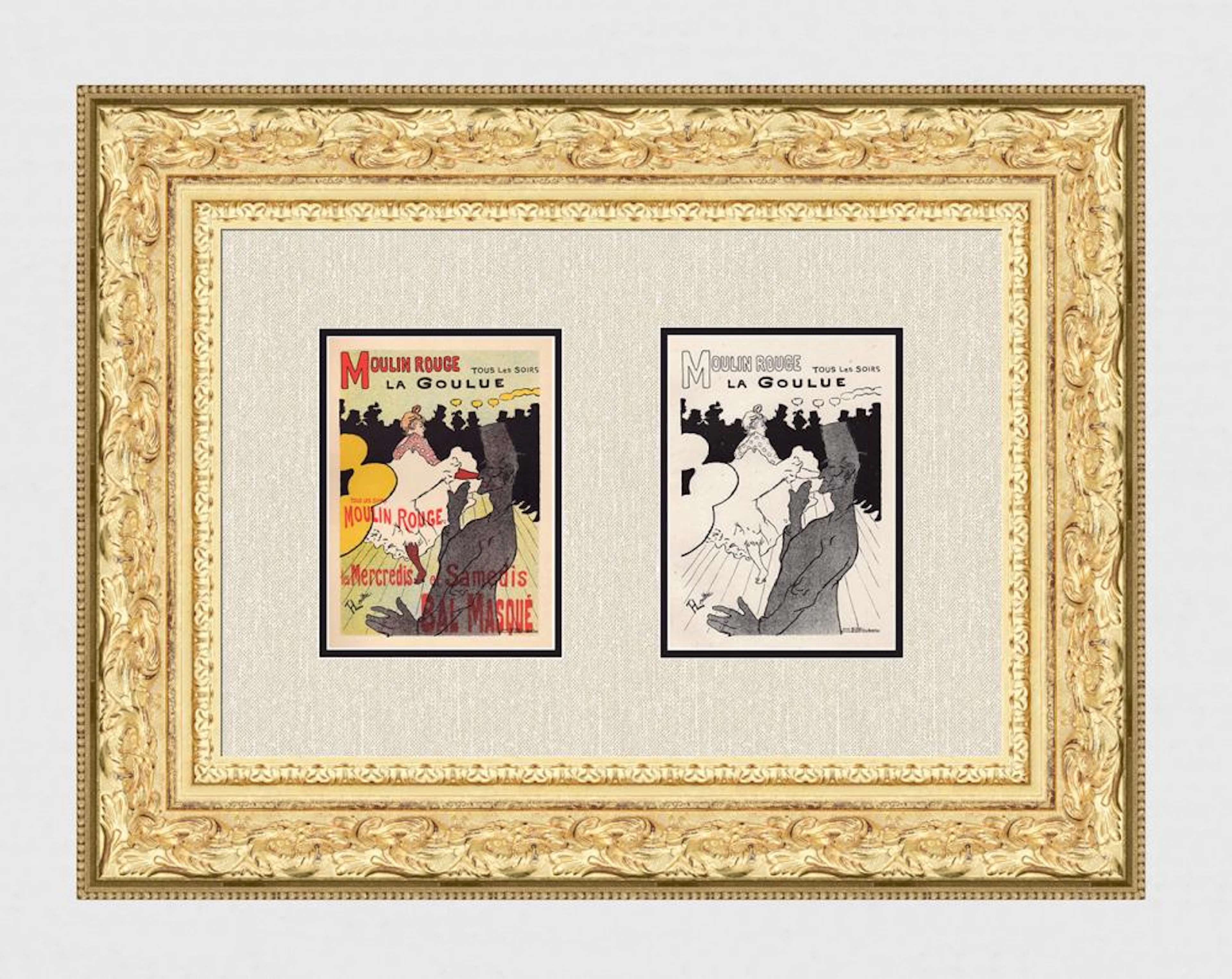 1896 Toulouse Lautrec Moulin Rouge one of 25 on Japon with proof