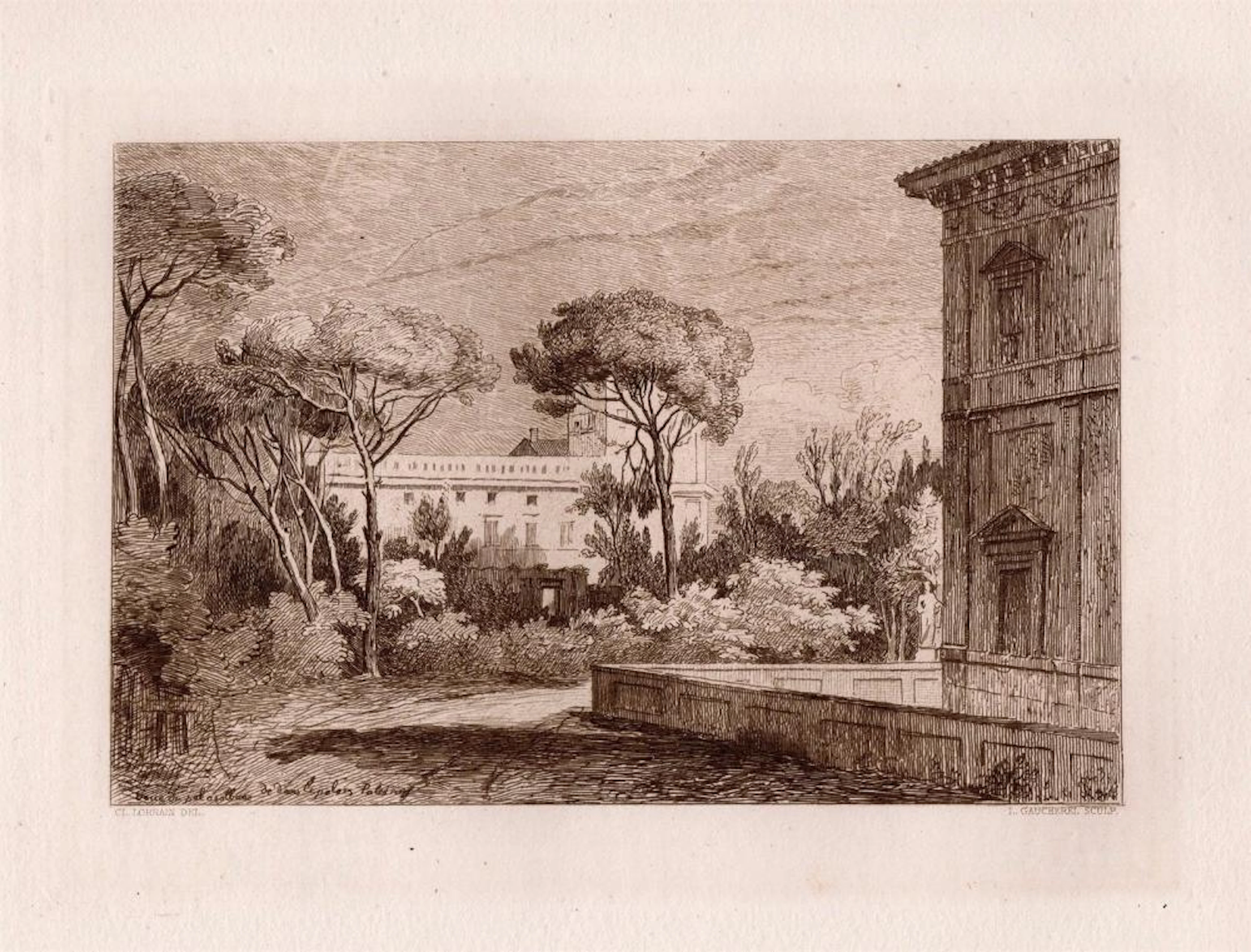 Claude Lorrain The Ancient City 1876 etching
