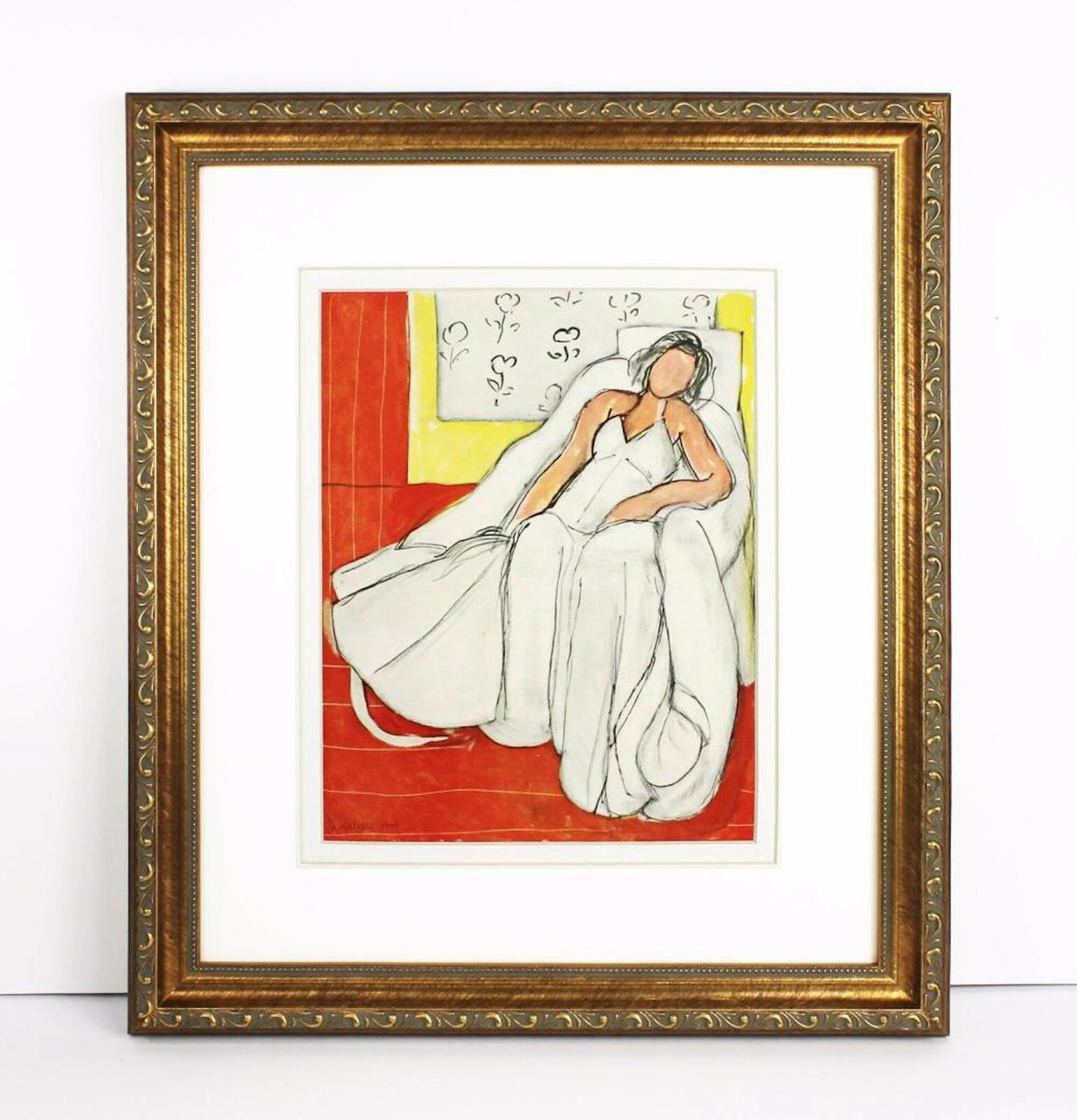1948 Henri Matisse Girl in White on a Lounge Chair (Jeune...