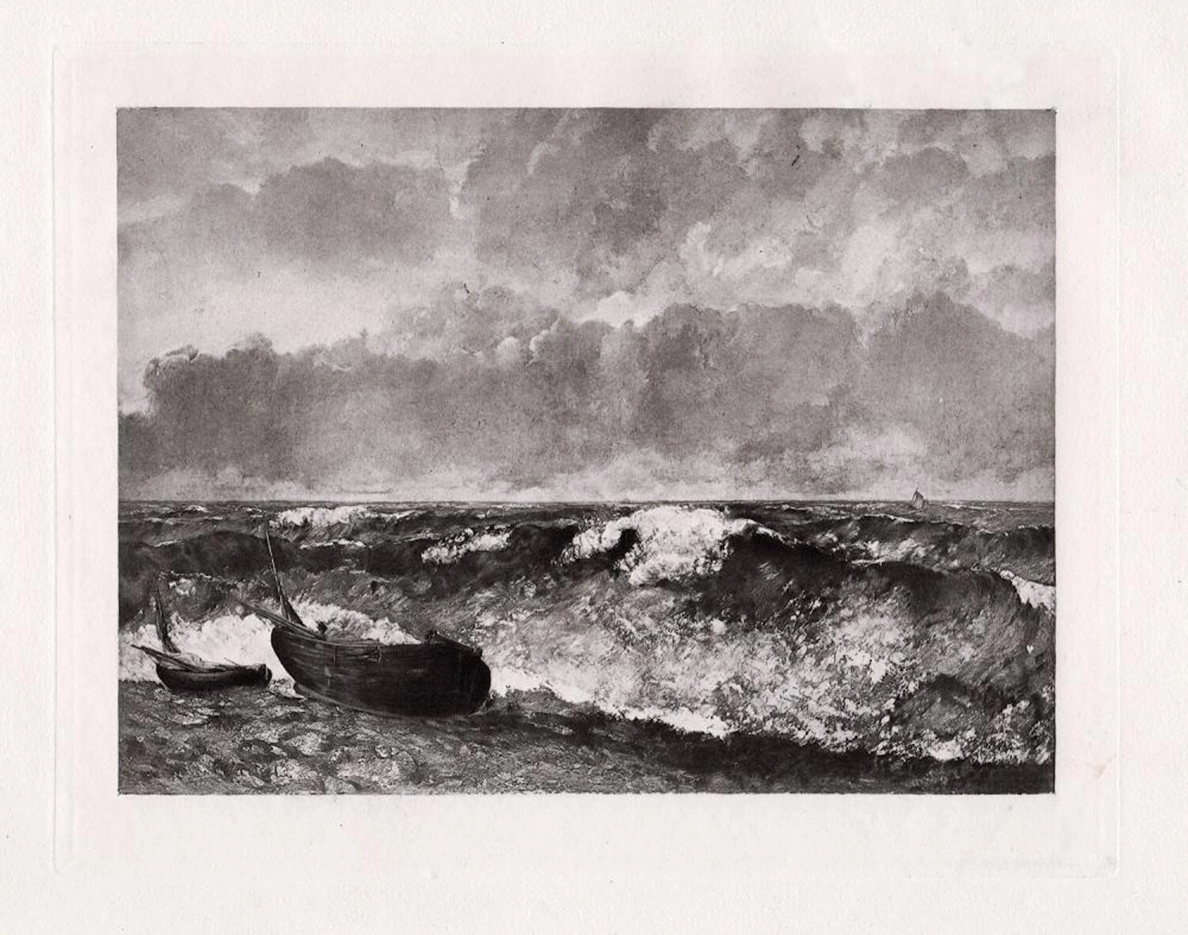 Jean Courbet The Wave 1885 print