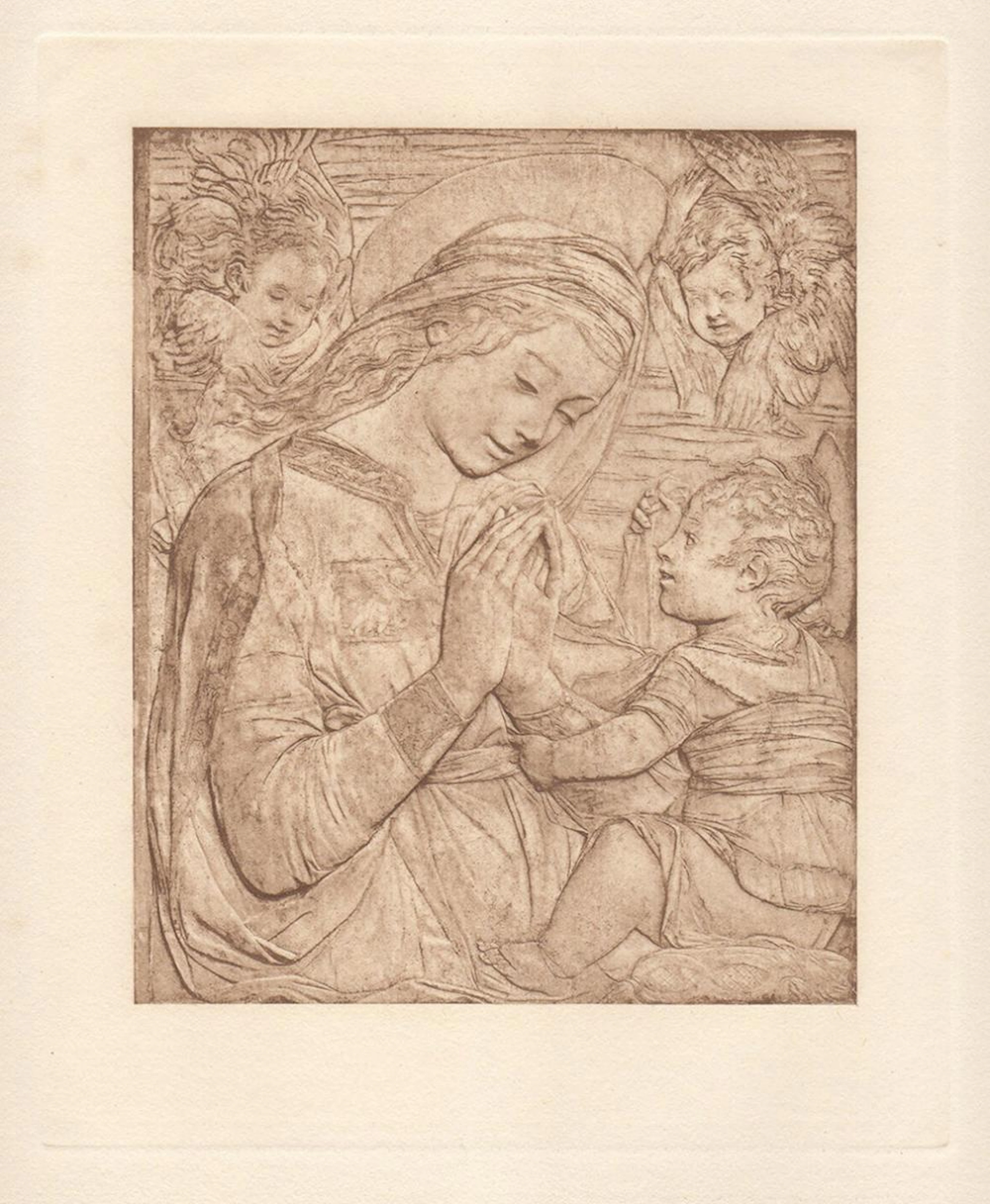 Antonio Rossellino Virgin and Child 1884 print