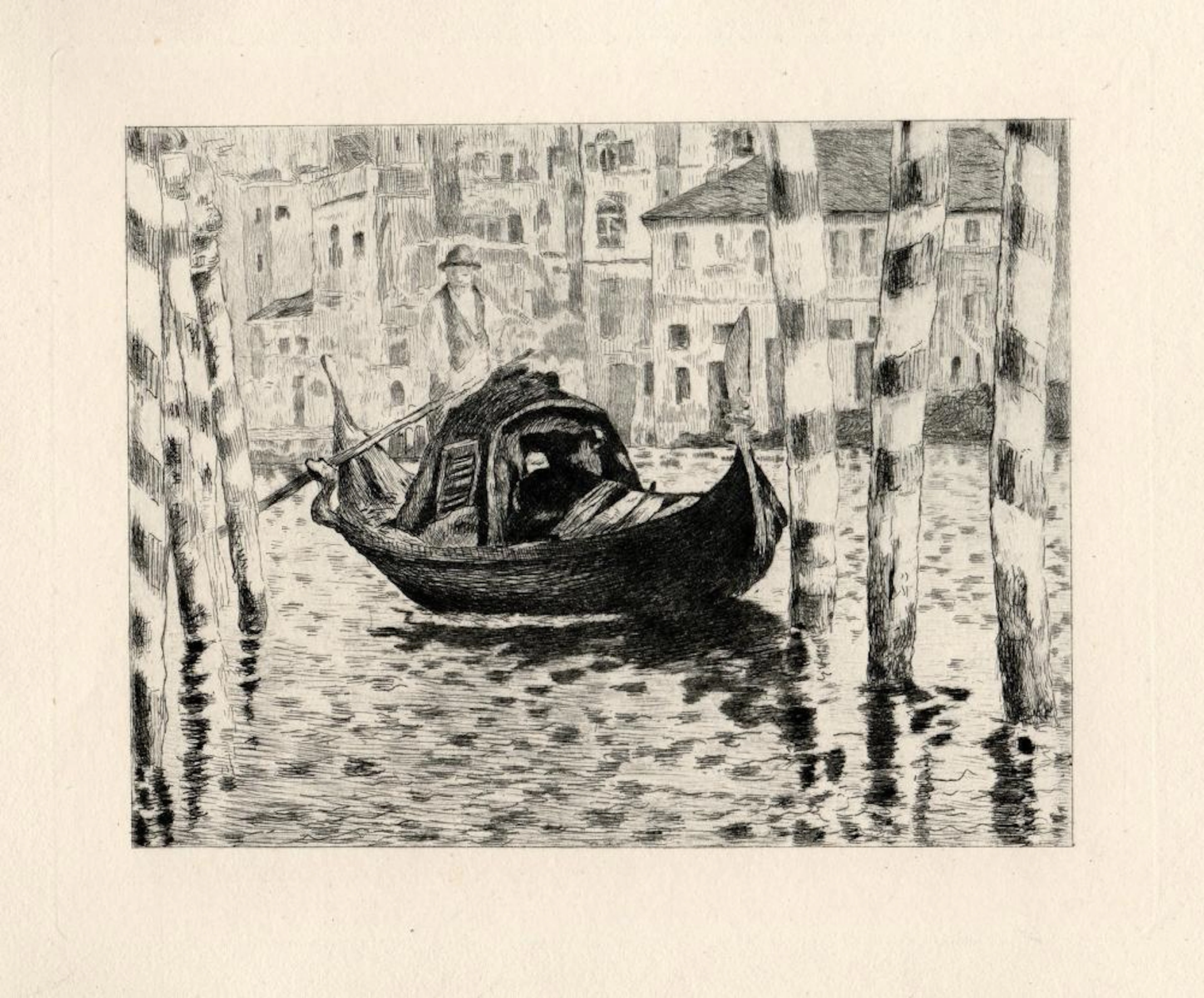 Edouard Manet 1892 Etching Grand Canal Venice