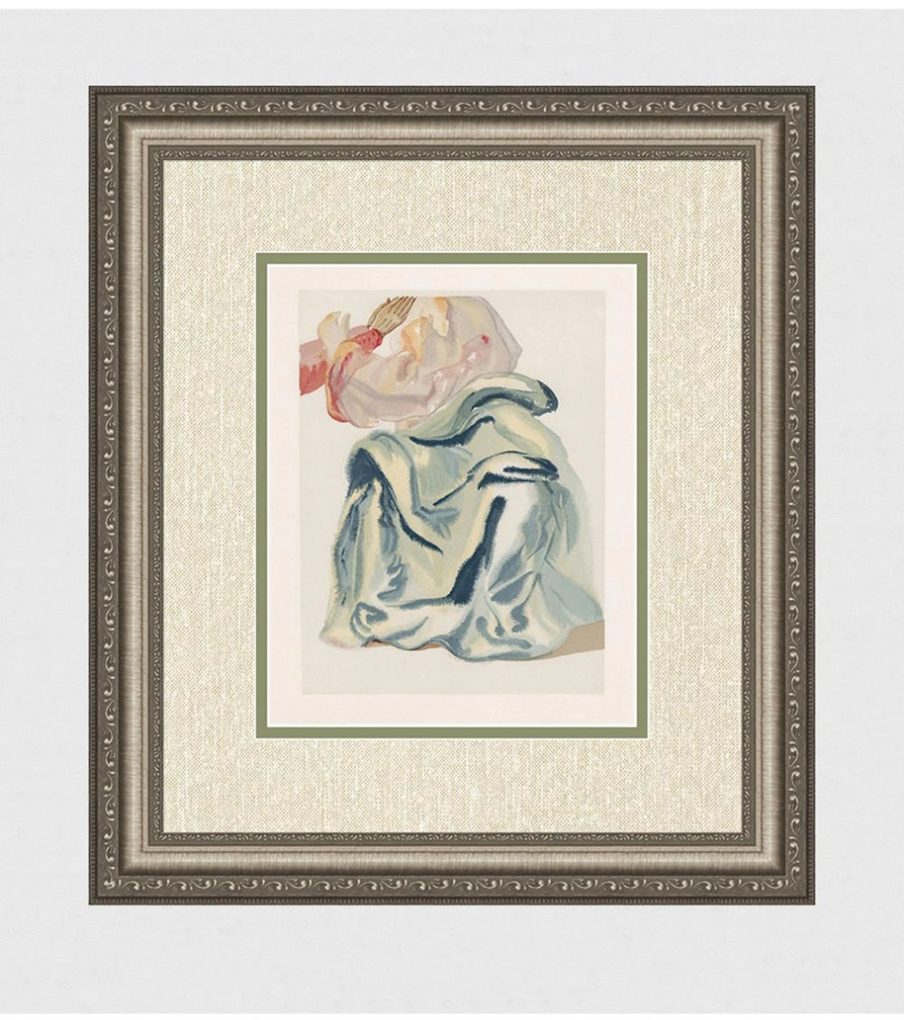 1960 Salvador Dali Prayer Authentic Woodcut