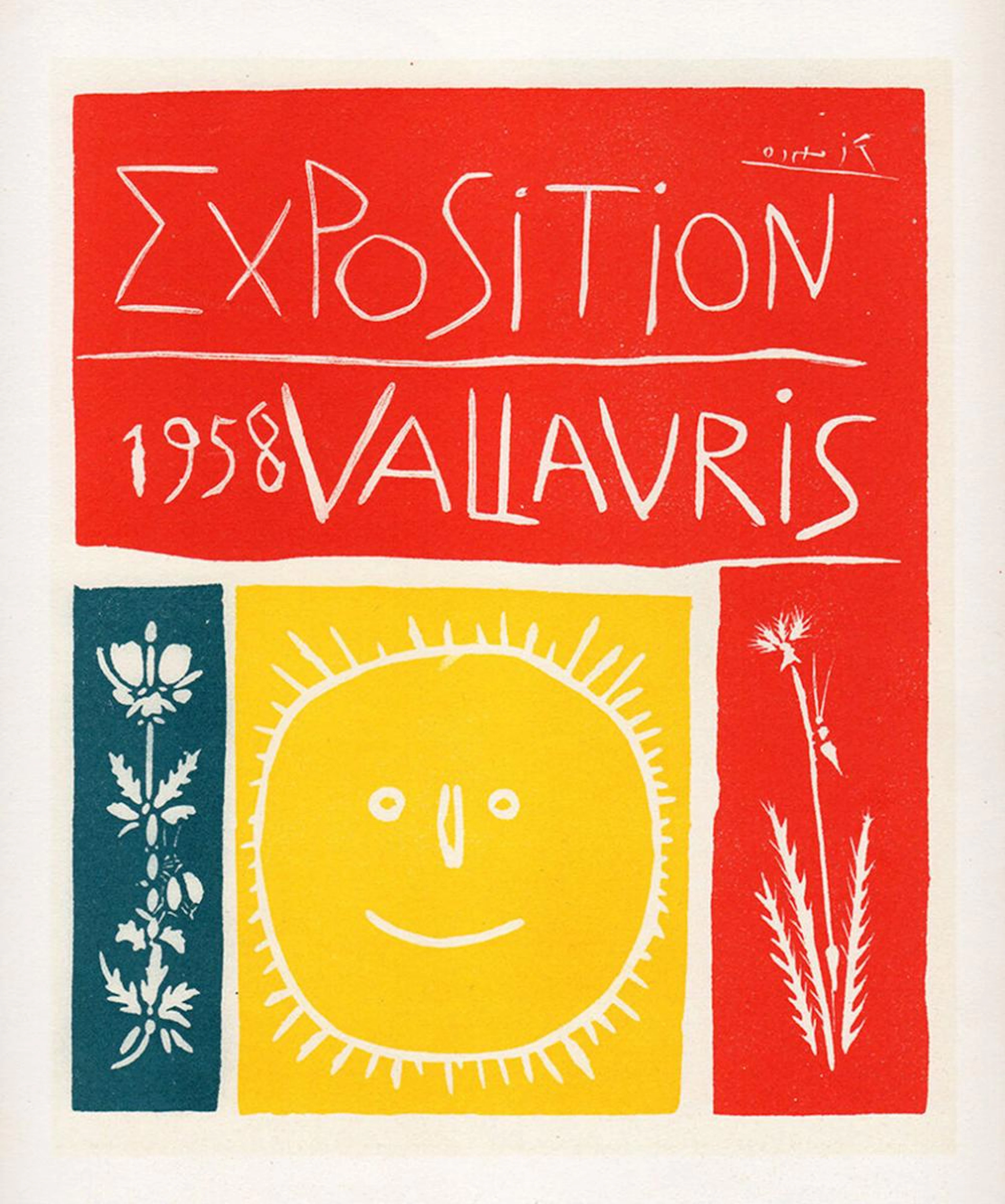 After Pablo Picasso Exposition Vallauris 1959 Lithograph Signed