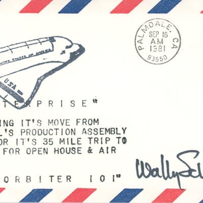 Wally Schirra - NASA Astronaut - Autographed Commemorative Postal Cover