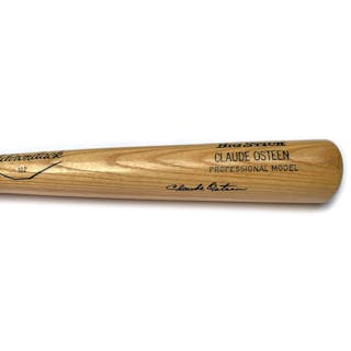 Claude Osteen Autographed “Adirondack” Baseball Bat