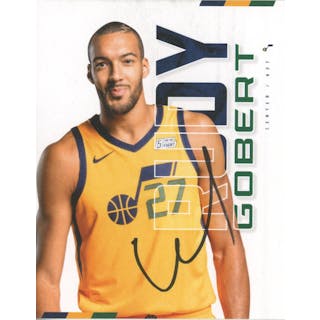 Rudy Gobert Autographed 4 x 5" Utah Jazz Promotional Card