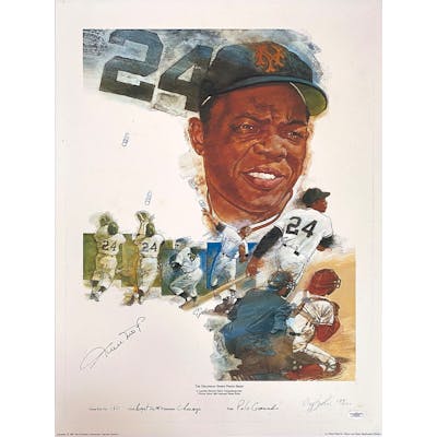 Willie Mays - Baseball Legend - Autographed Vintage "Polo Grounds"