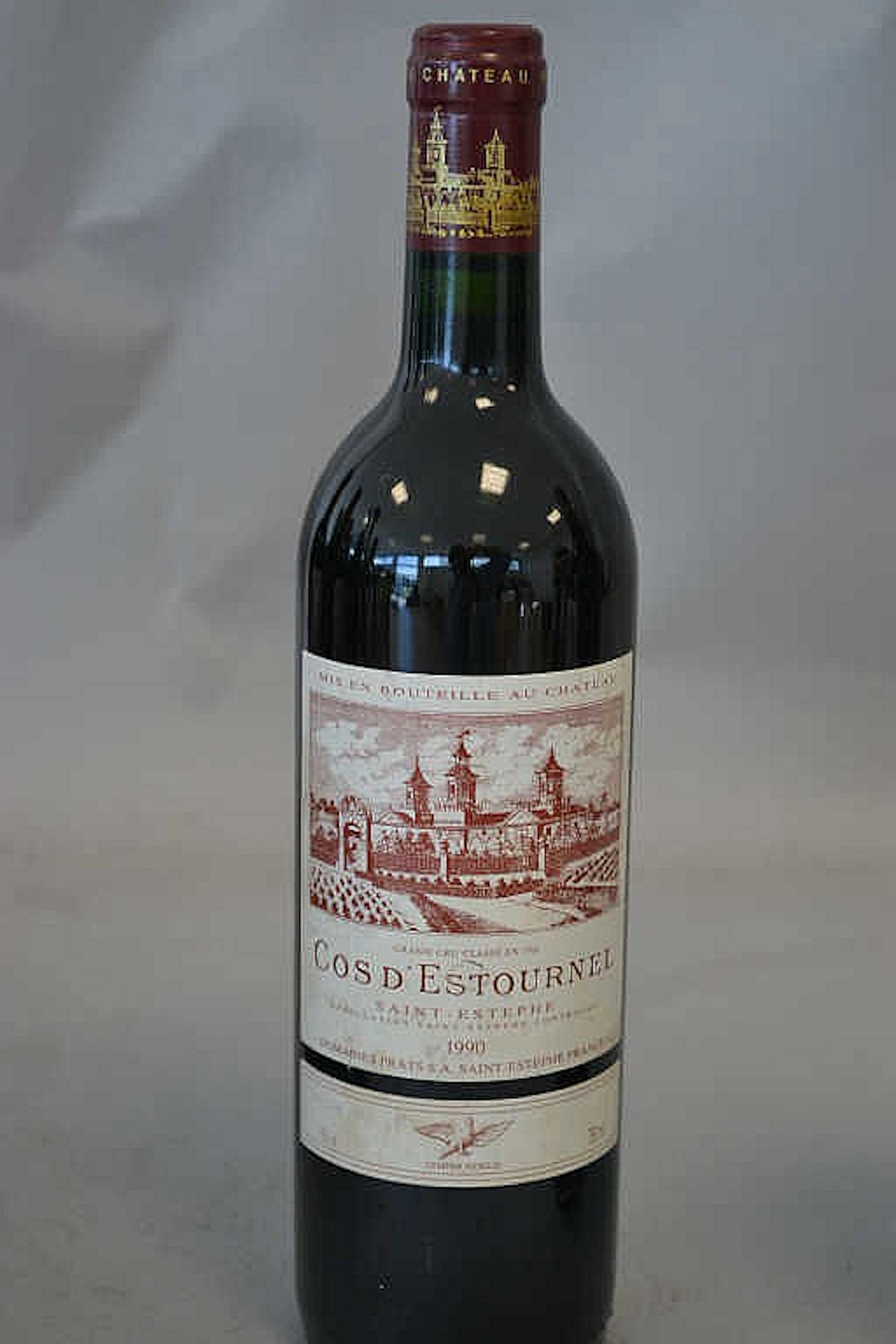 1 Bottle CH. COS D'ESTOURNEL St Estèphe GCC 1990 Et. un