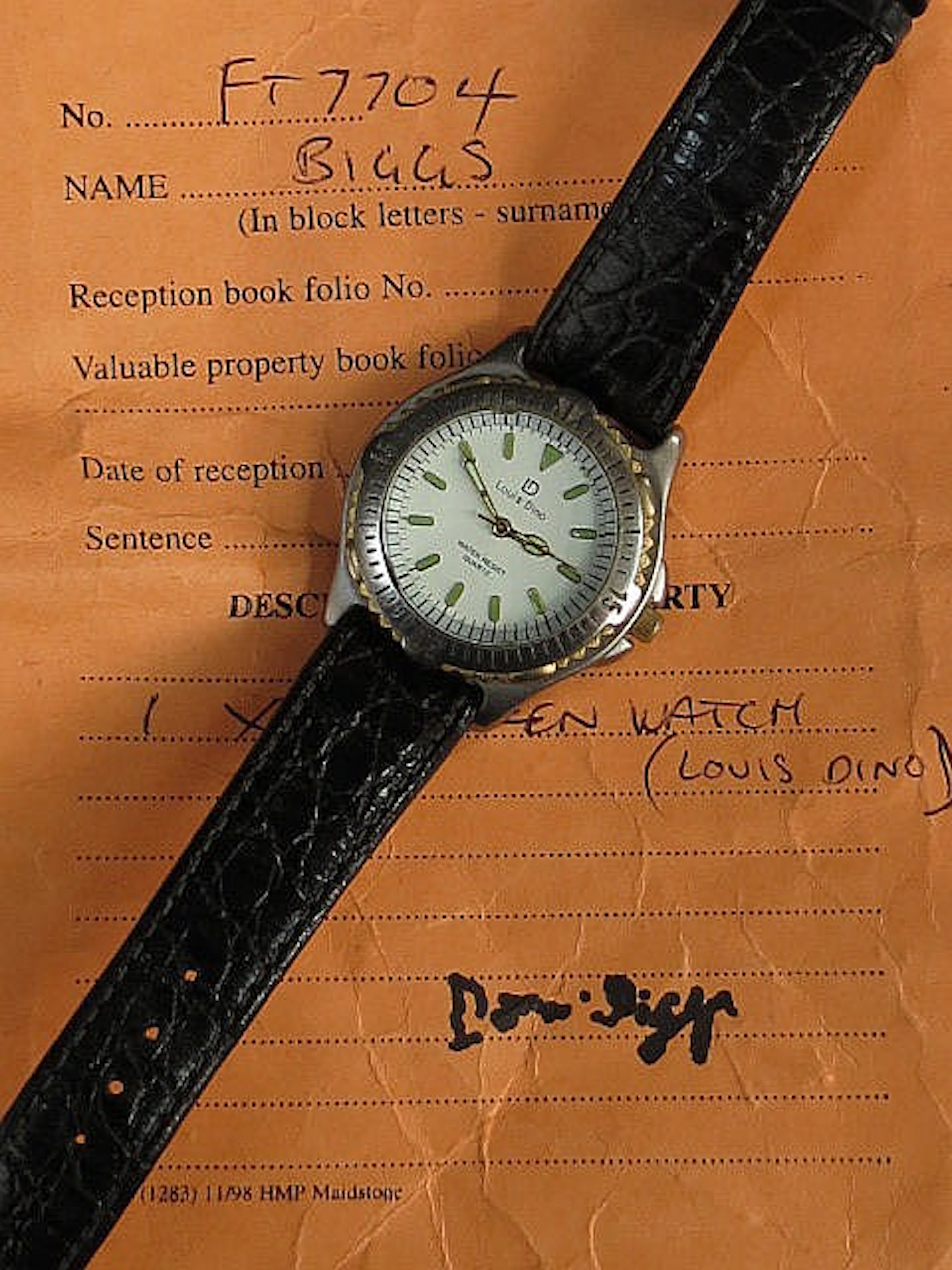 A Louis Dino water resistant quartz gentleman's...