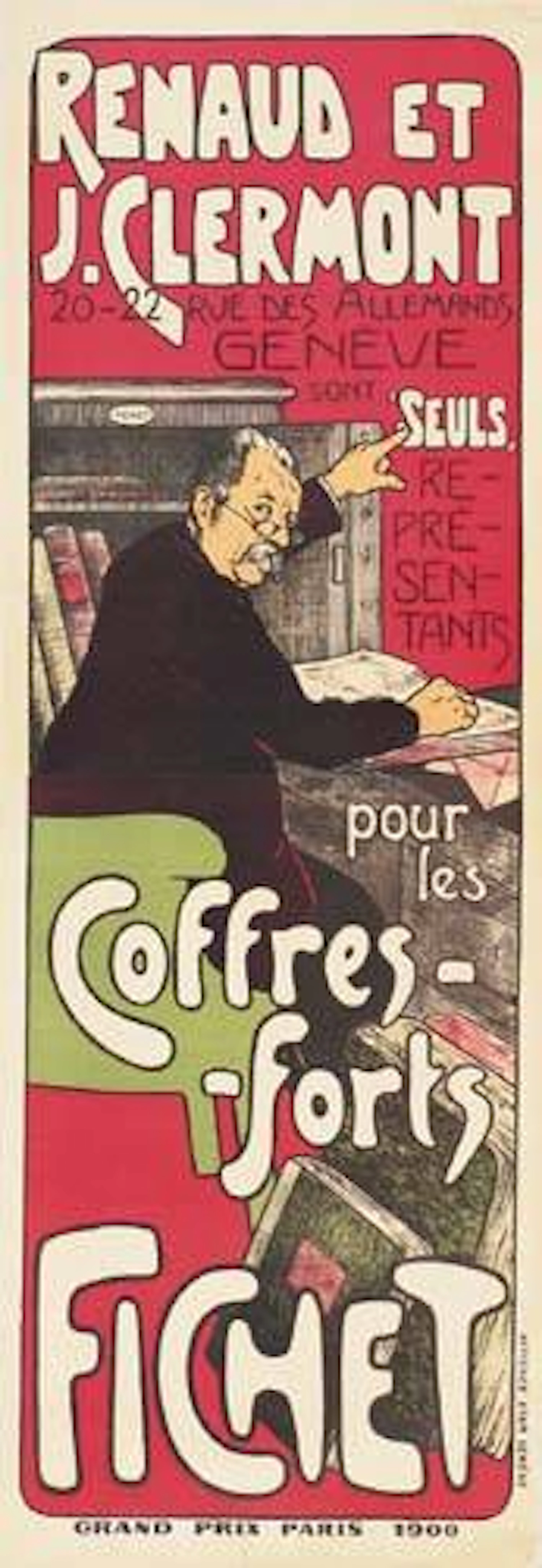 COFFRES-FORTS FICHET. Circa 1905.