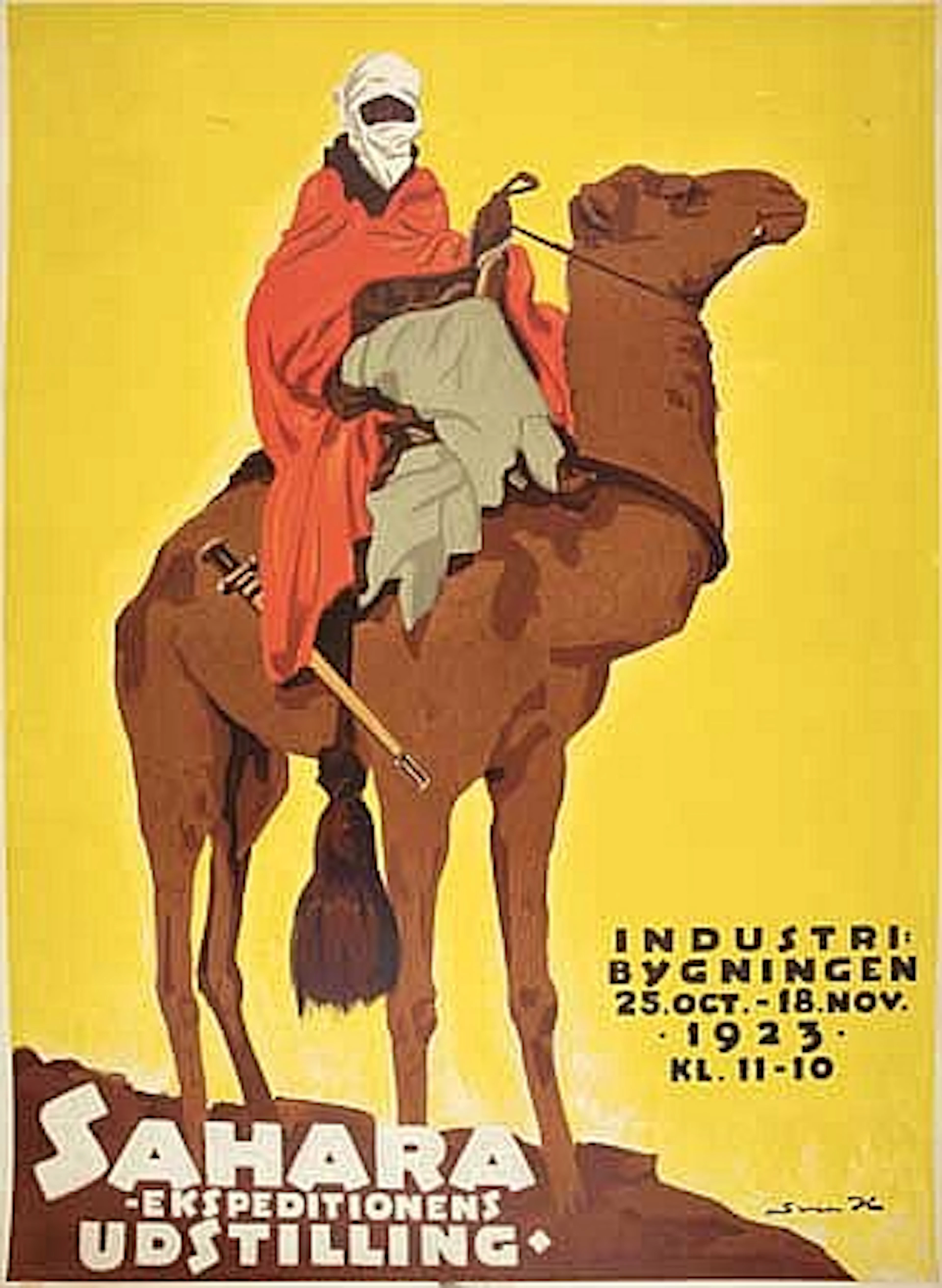 POSTER: SVEN BRASCH (1886-1970). SAHARA. 1923