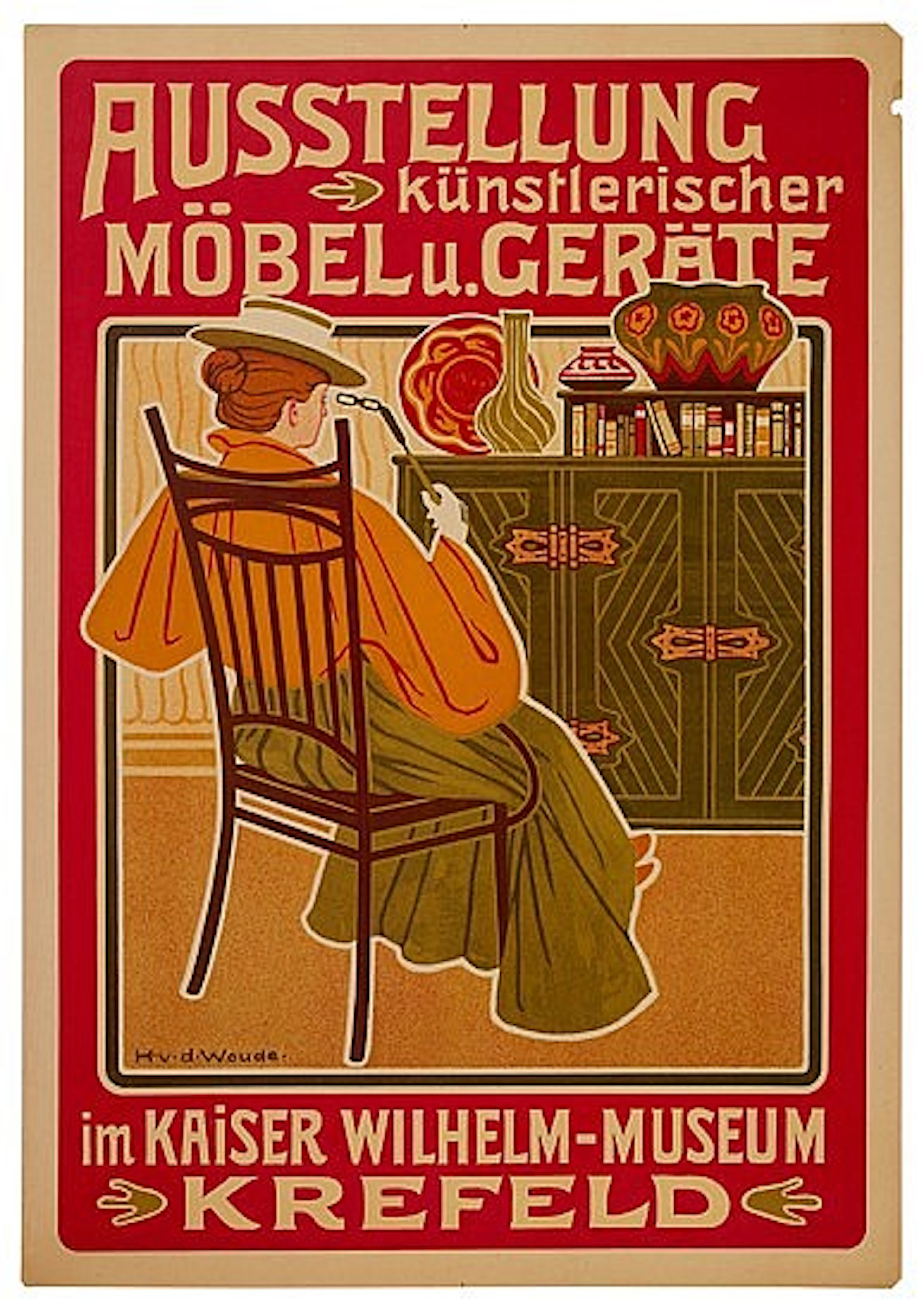 POSTER: HUGO VAN DE WOUDE (? -1913). AUSTELLU