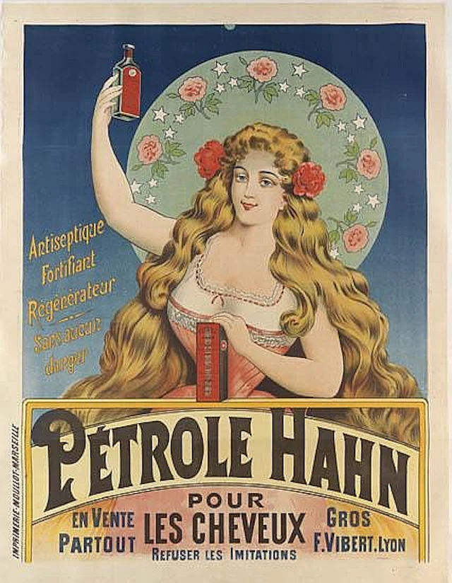 DESIGNER UNKNOWN. PÉTROLE HAHN. 57x44 inches, 145x112 cm. Moullot, Marseille