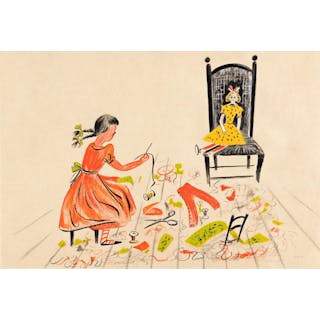ROGER DUVOISIN (1904-1980) "A Doll for Marie." [CHILDRENS]